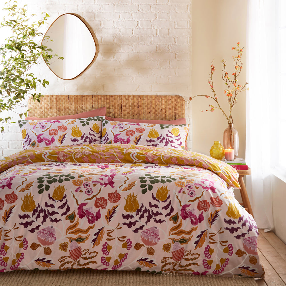Protea Printed Abstract Floral Duvet Cover Set