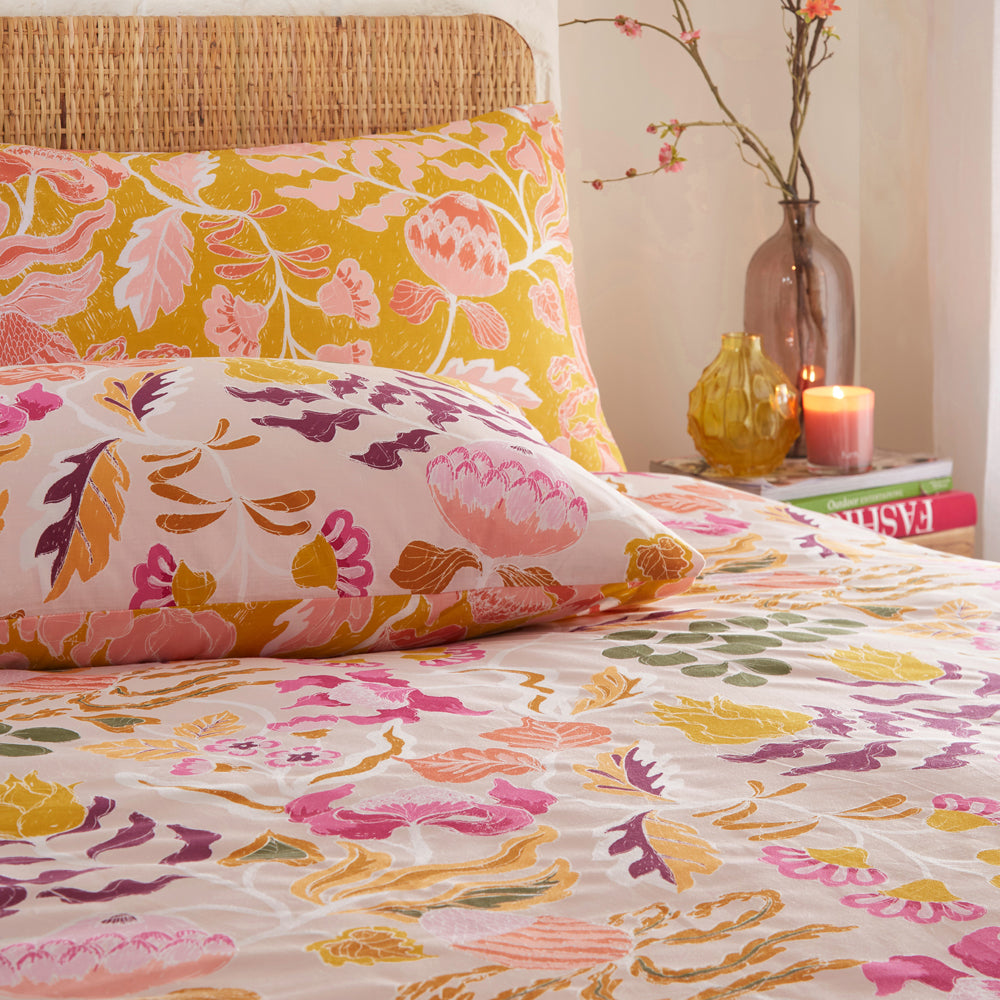 Protea Printed Abstract Floral Duvet Cover Set