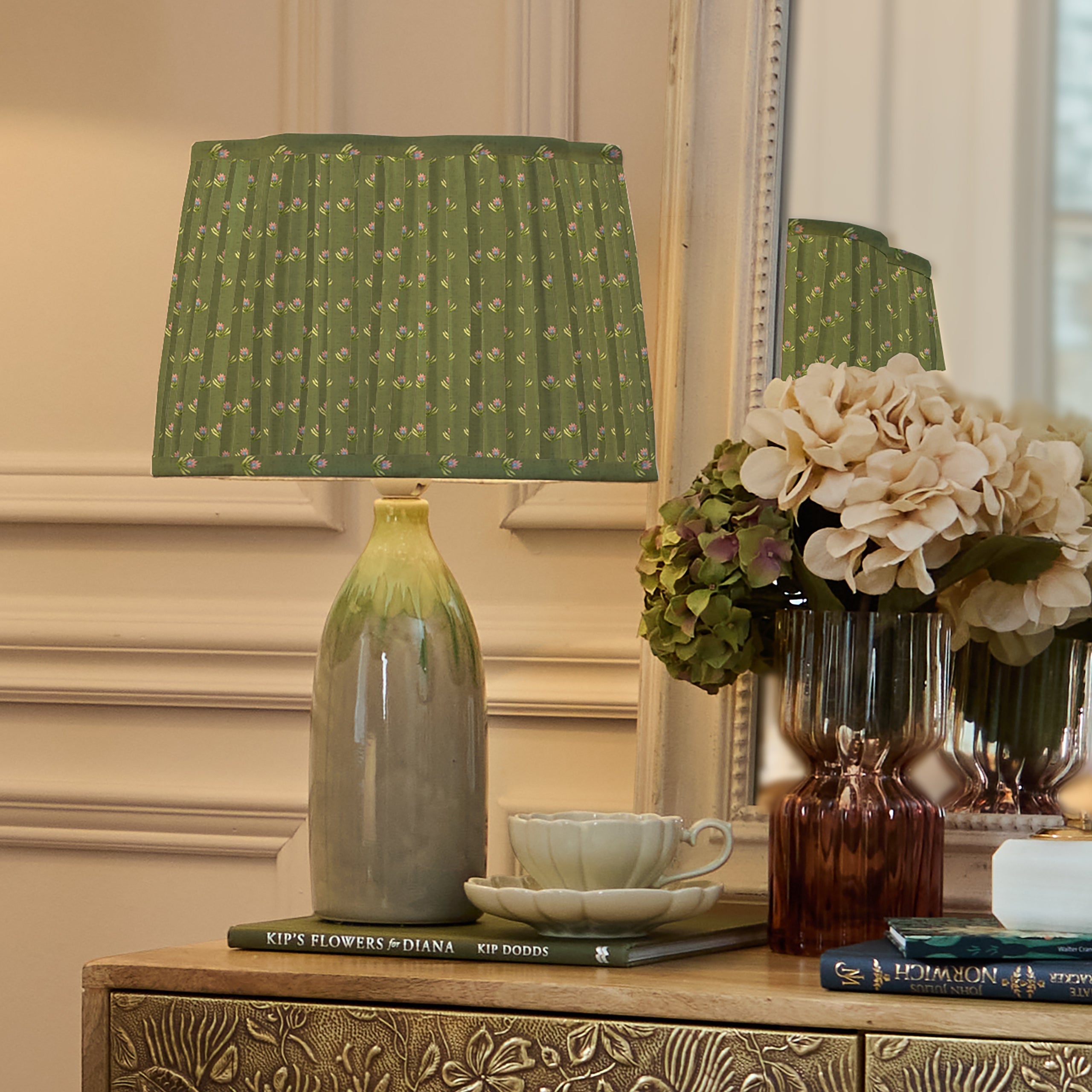 Raja Pleated Scalloped Lamp Shade