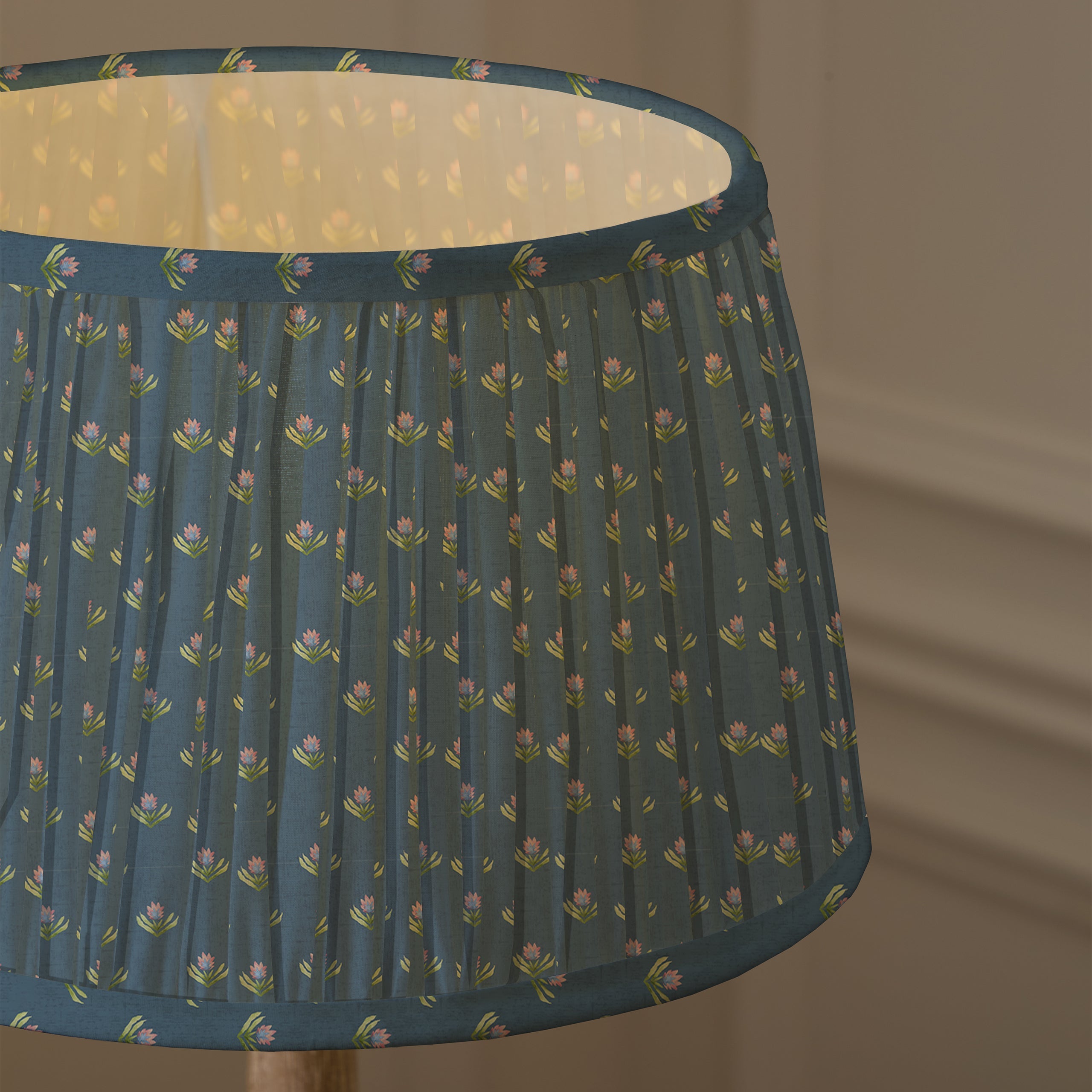 Raja Pleated Tapered Lamp Shade