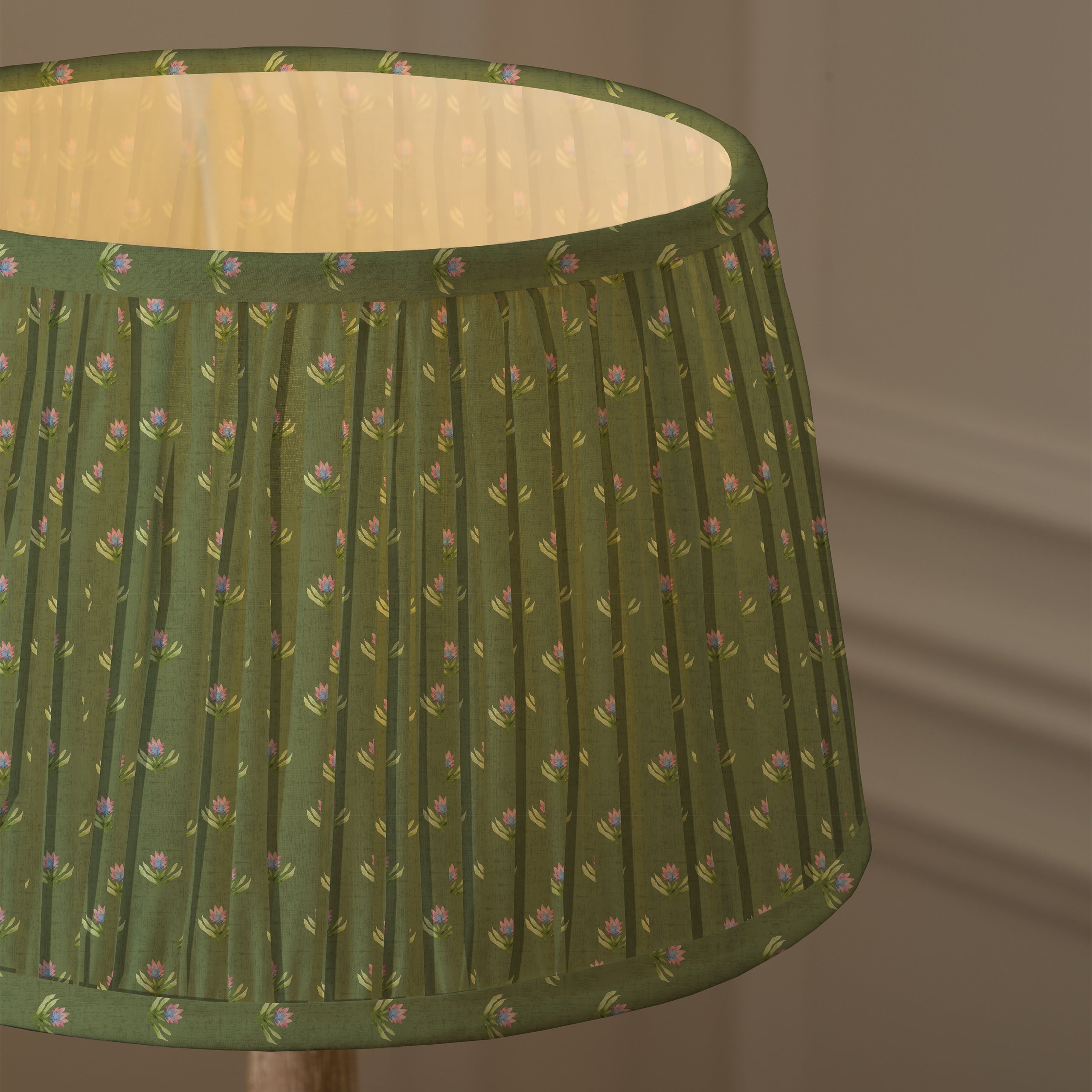 Raja Pleated Tapered Lamp Shade