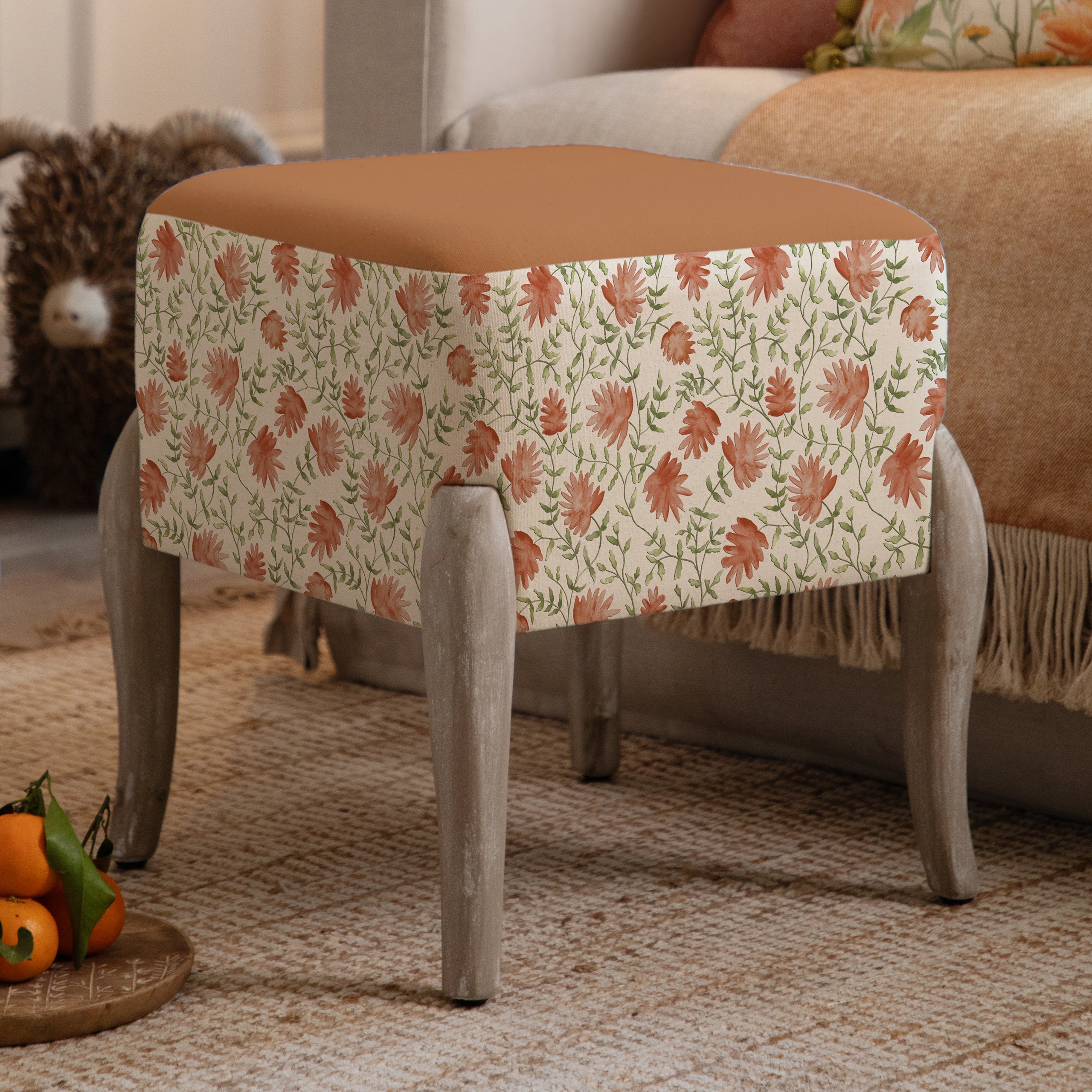 Elai Printed Ralf Footstool