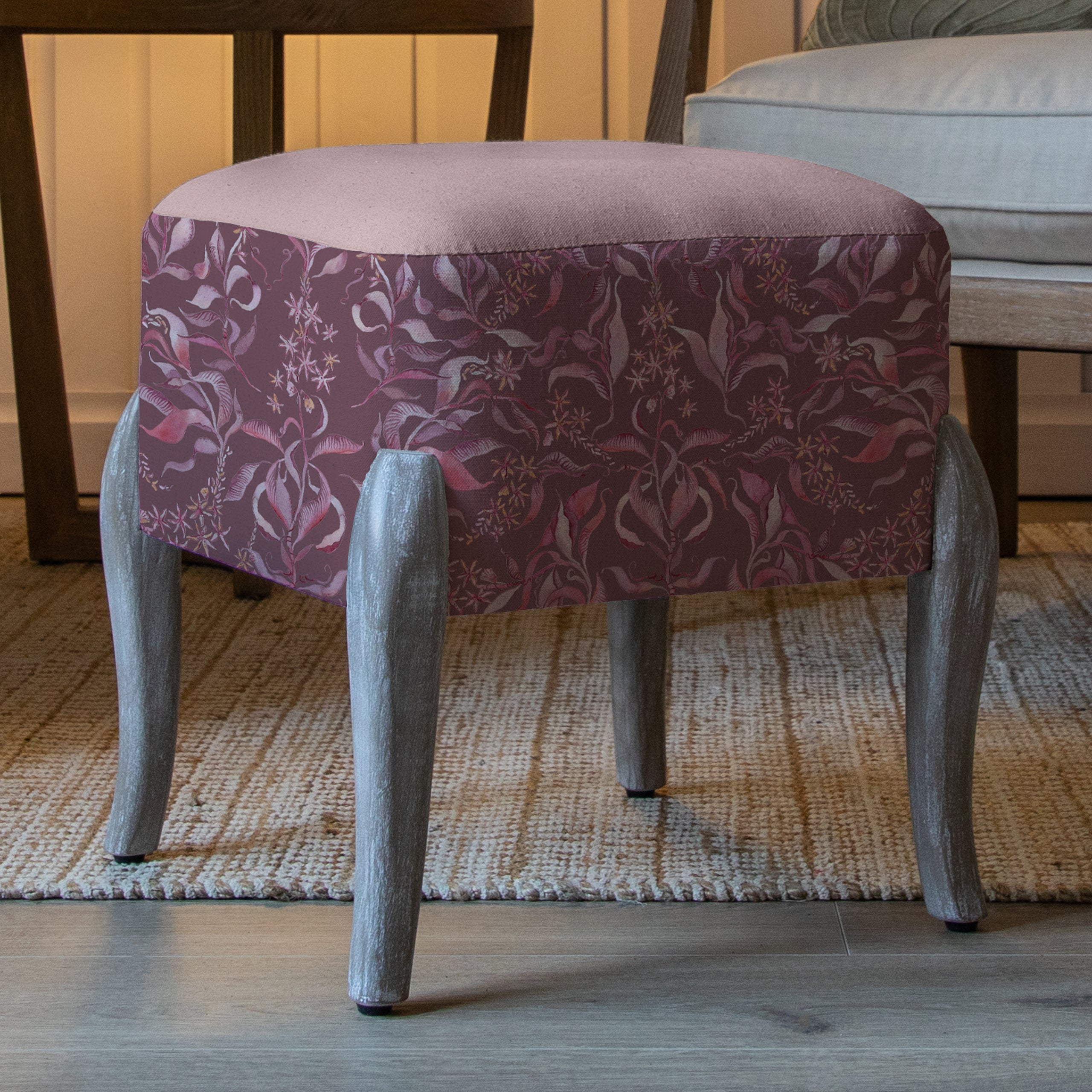 Hettie Printed Ralf Footstool
