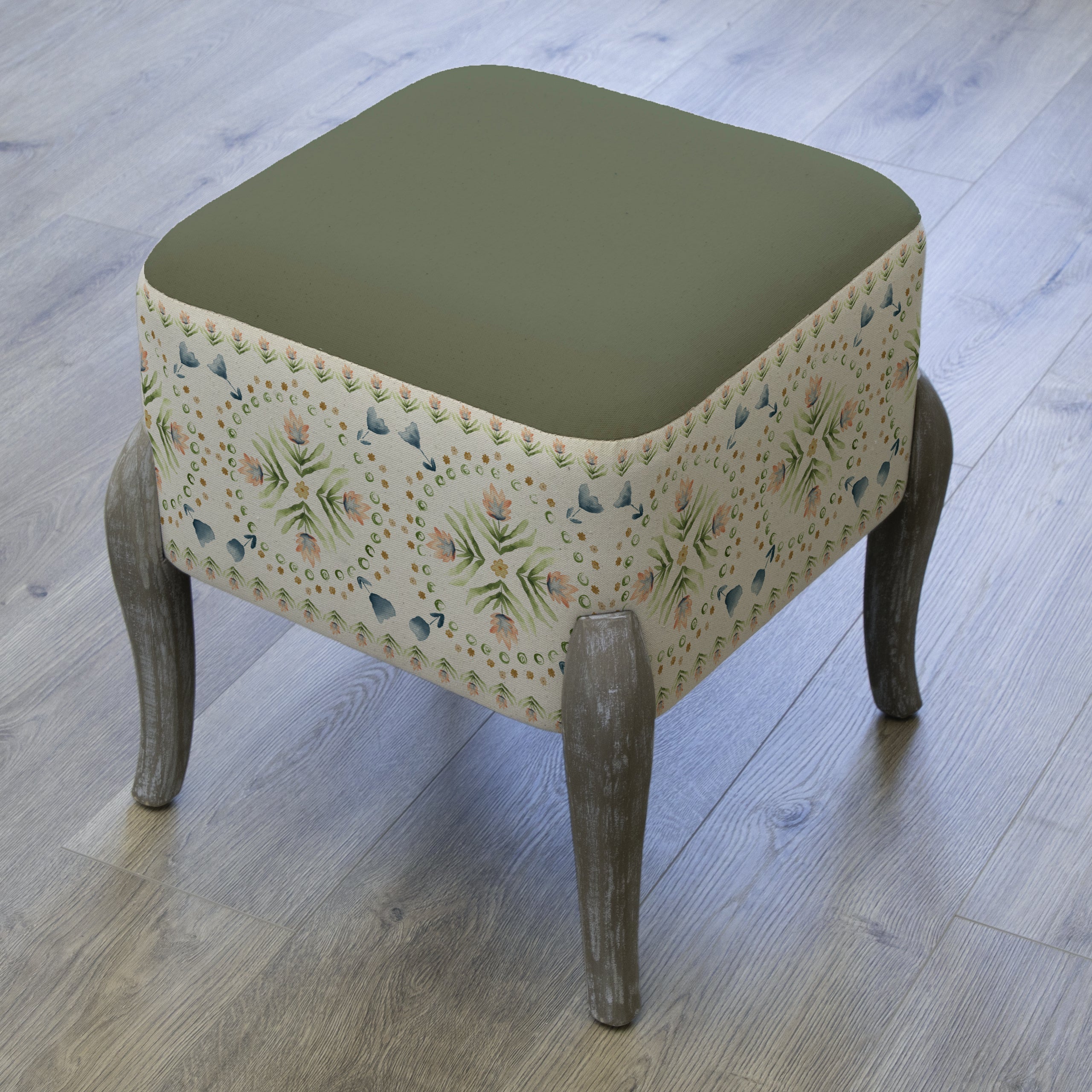 Sera Printed Ralf Footstool