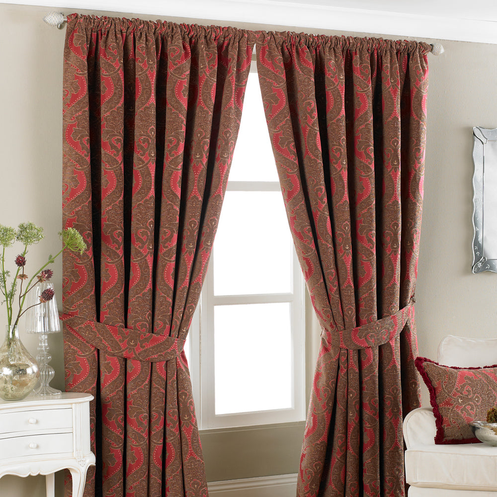 Renaissance Jacquard Pencil Pleat Curtains