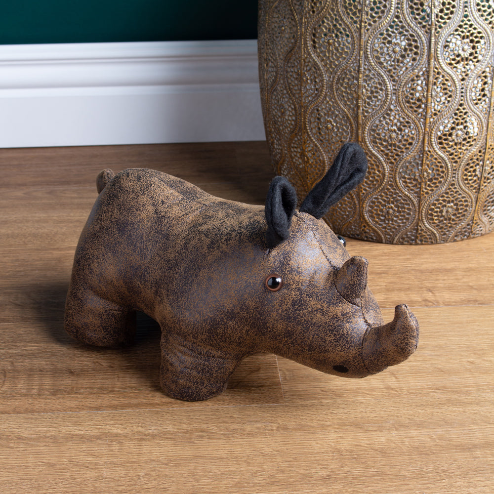 Rhino Faux Leather Door Stop