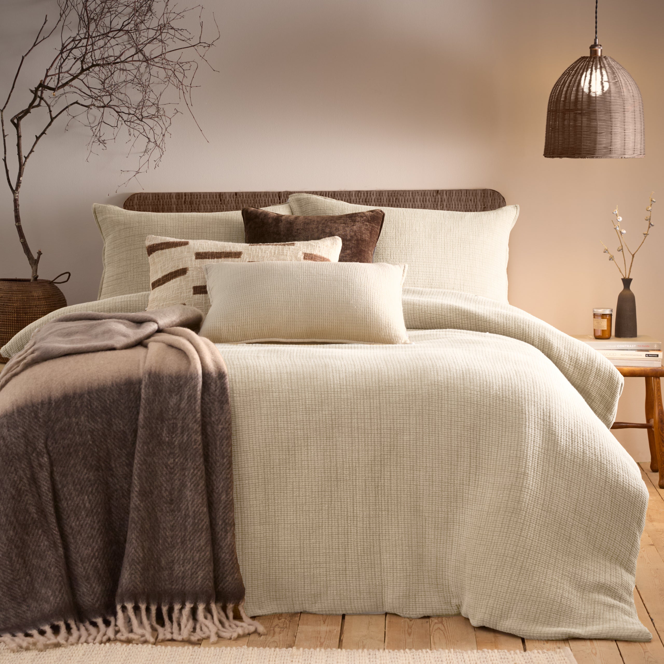 Ribble Acid Washed Duvet Cover Set