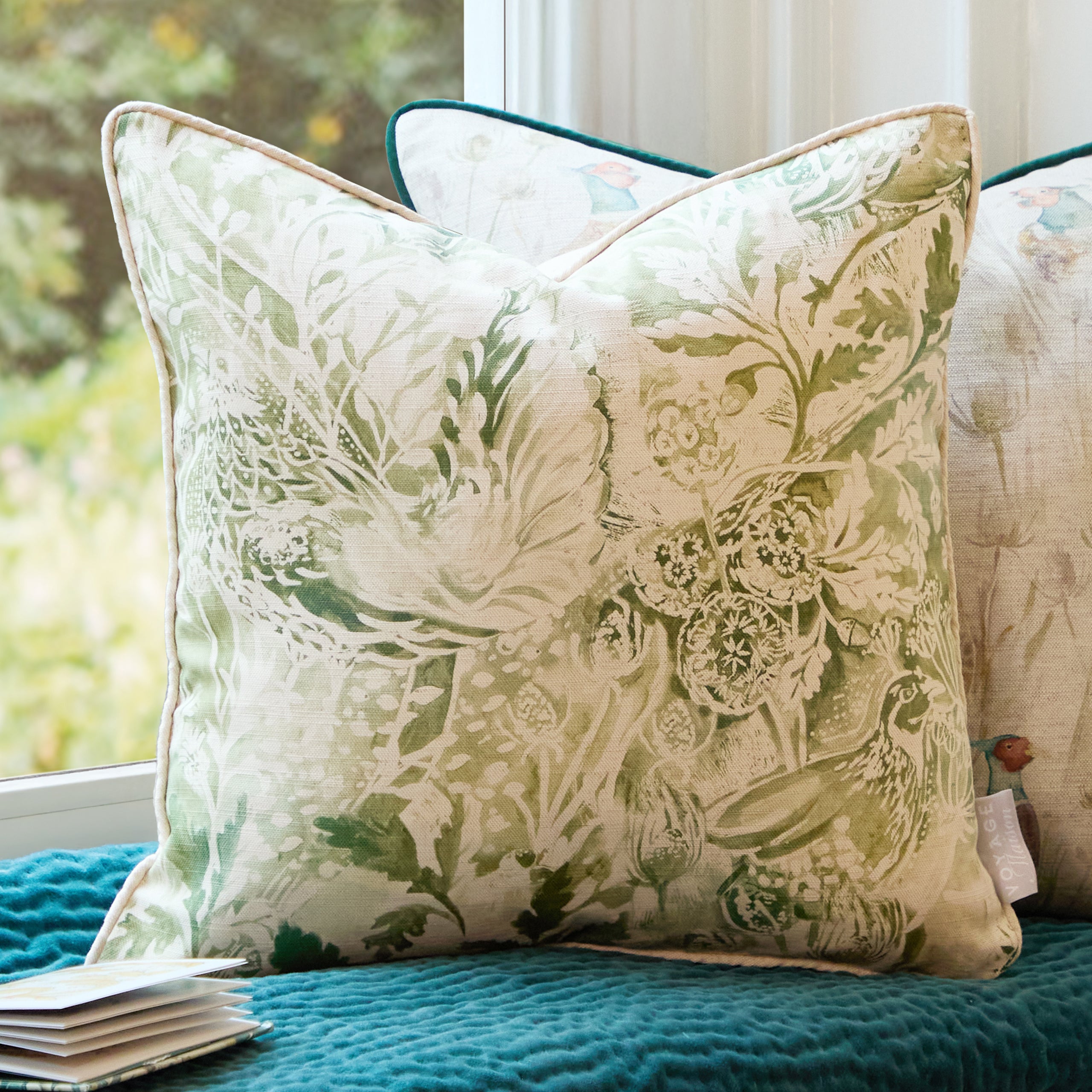 Rothesay Printed Piped Cushion