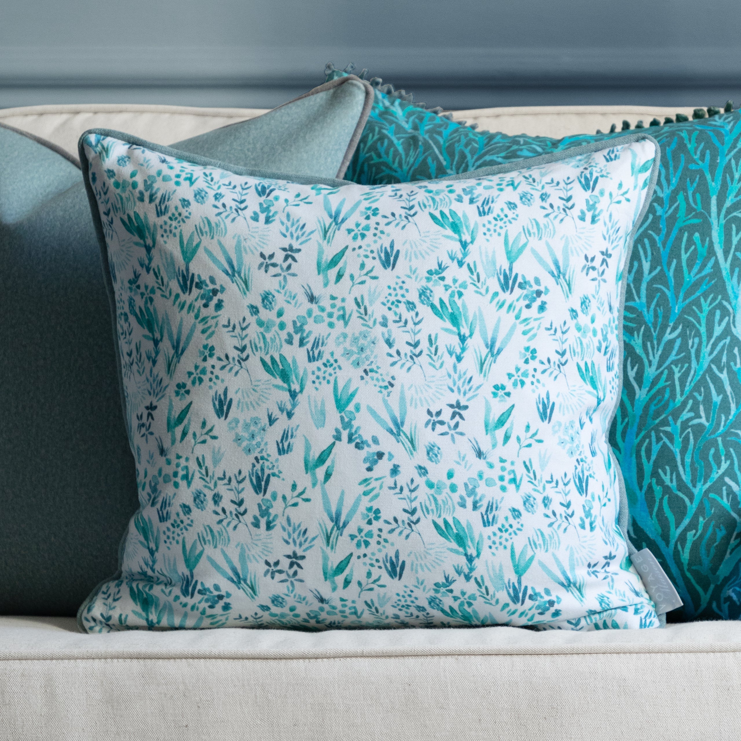 Saana Printed Piped Cushion