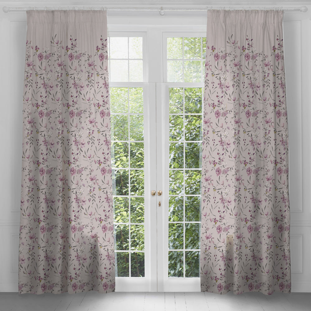 Saiyuri Printed Pencil Pleat Curtains