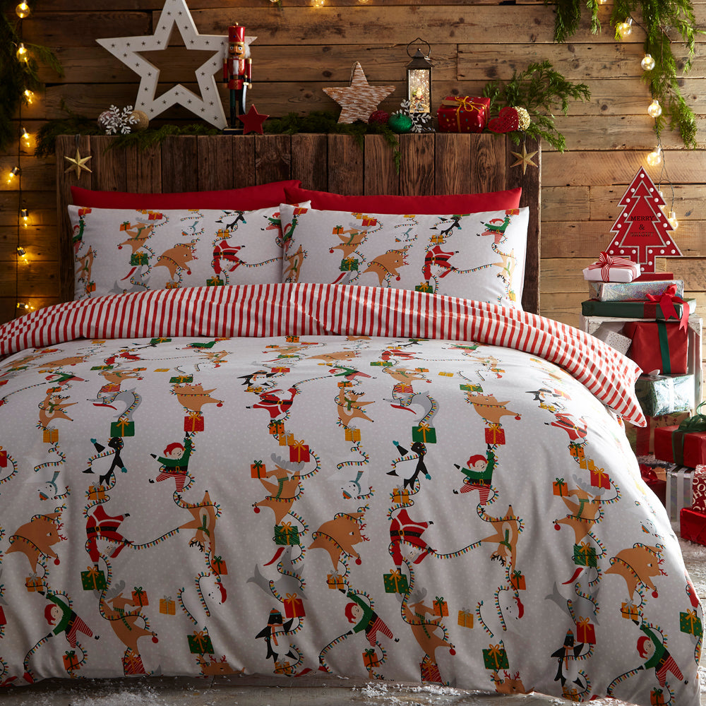 Santas Workshop Christmas Duvet Cover Set