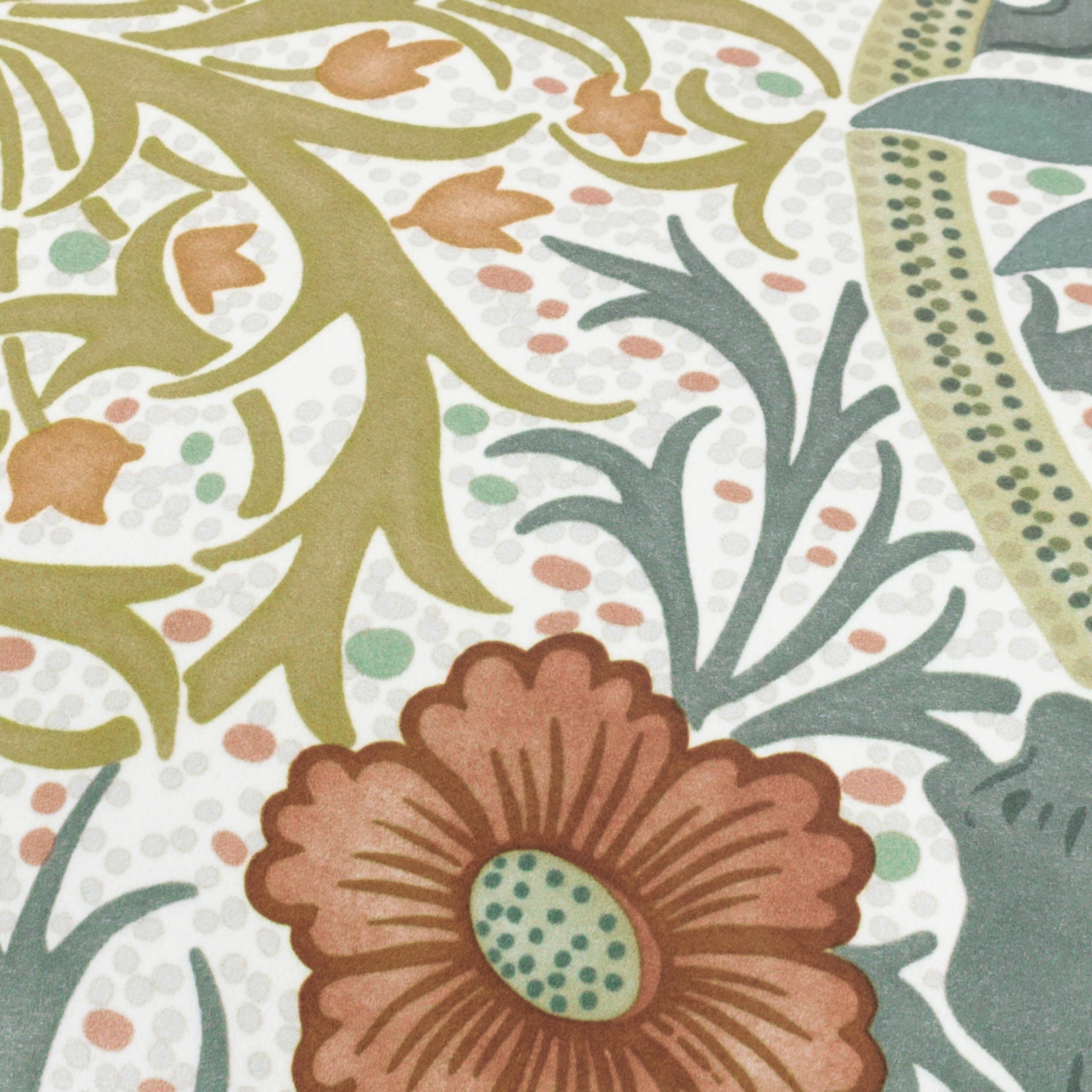 Seaweed Printed Velvet Cushion