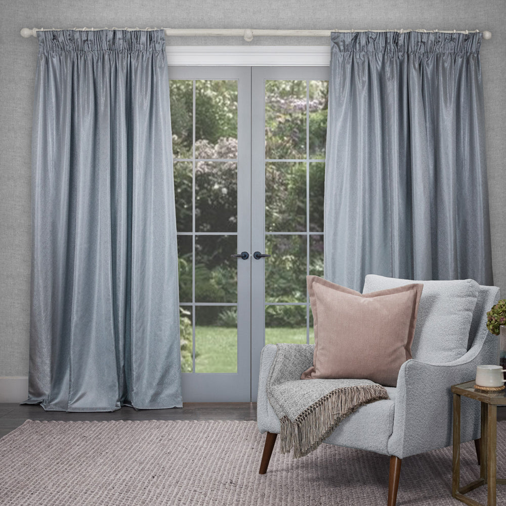 Sereno Woven Pencil Pleat Curtains