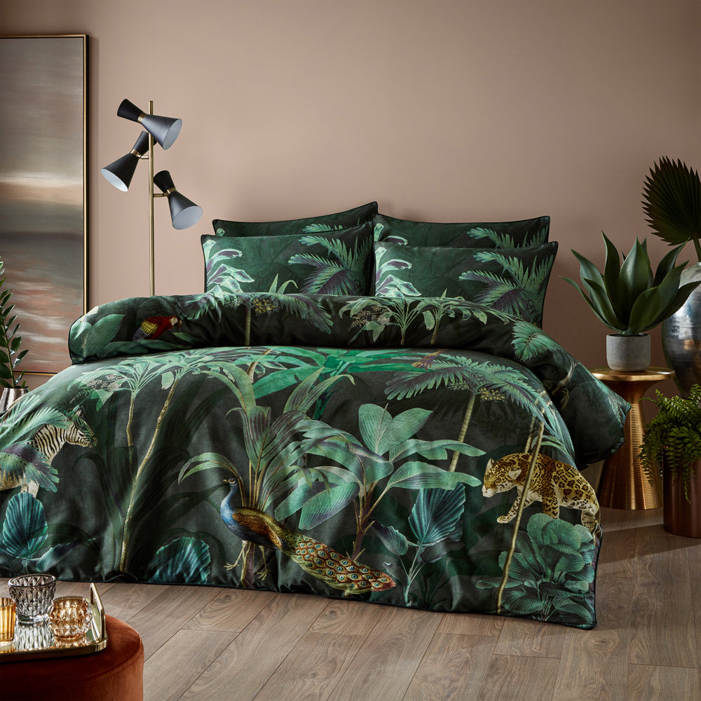 Siona Tropical 100% Cotton Duvet Cover Set