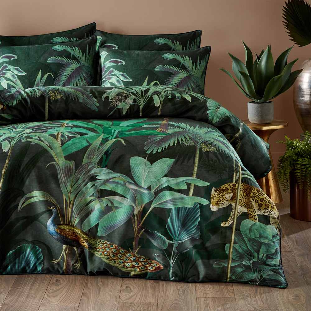 Siona Tropical 100% Cotton Duvet Cover Set