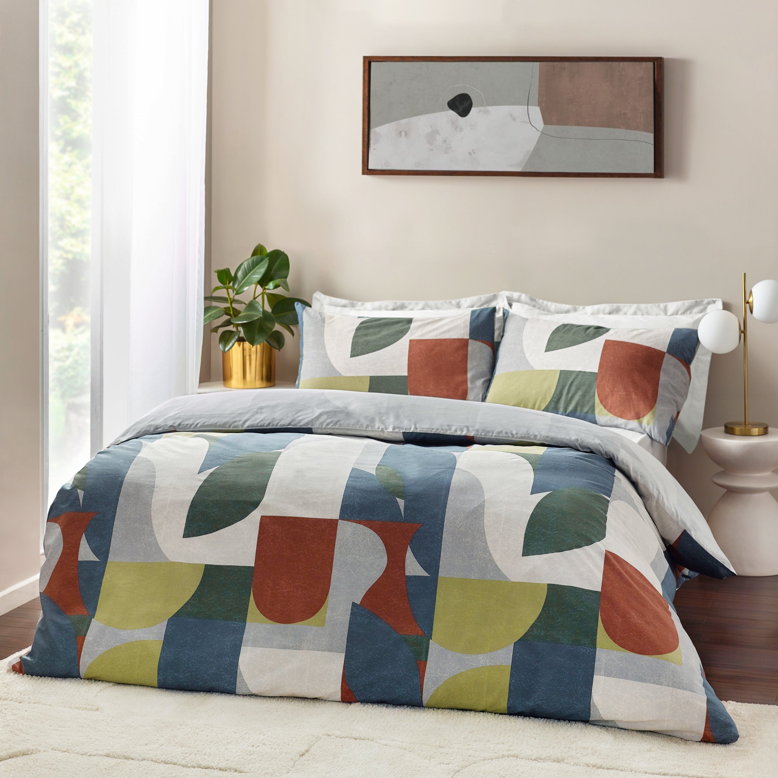 Siresa Geometric Duvet Cover Set