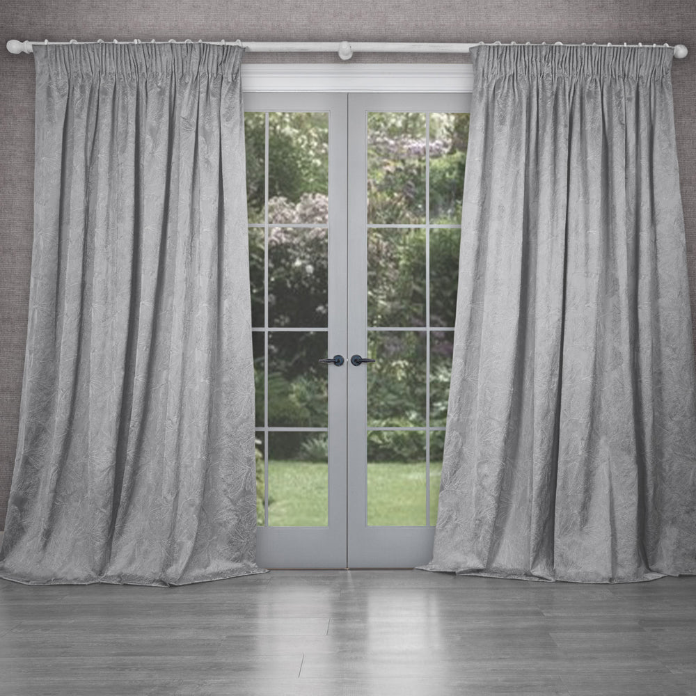 Sitara Embroidered Pencil Pleat Curtains