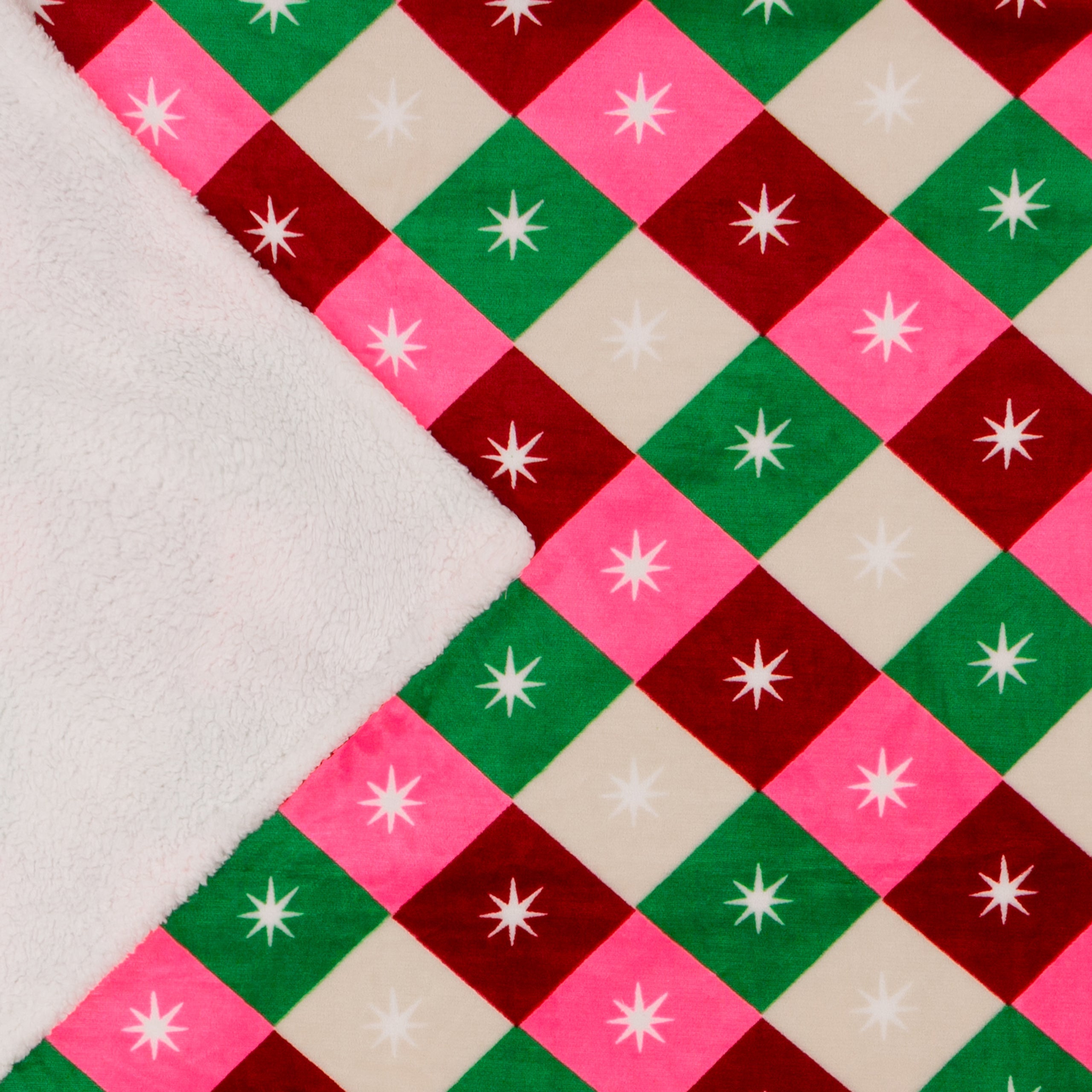 Star Sherpa Fleece Throw