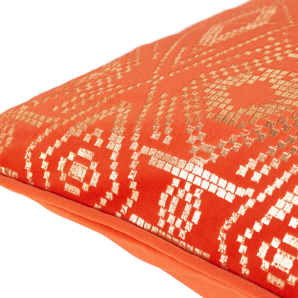 Tayanna Metallic Velvet Cushion