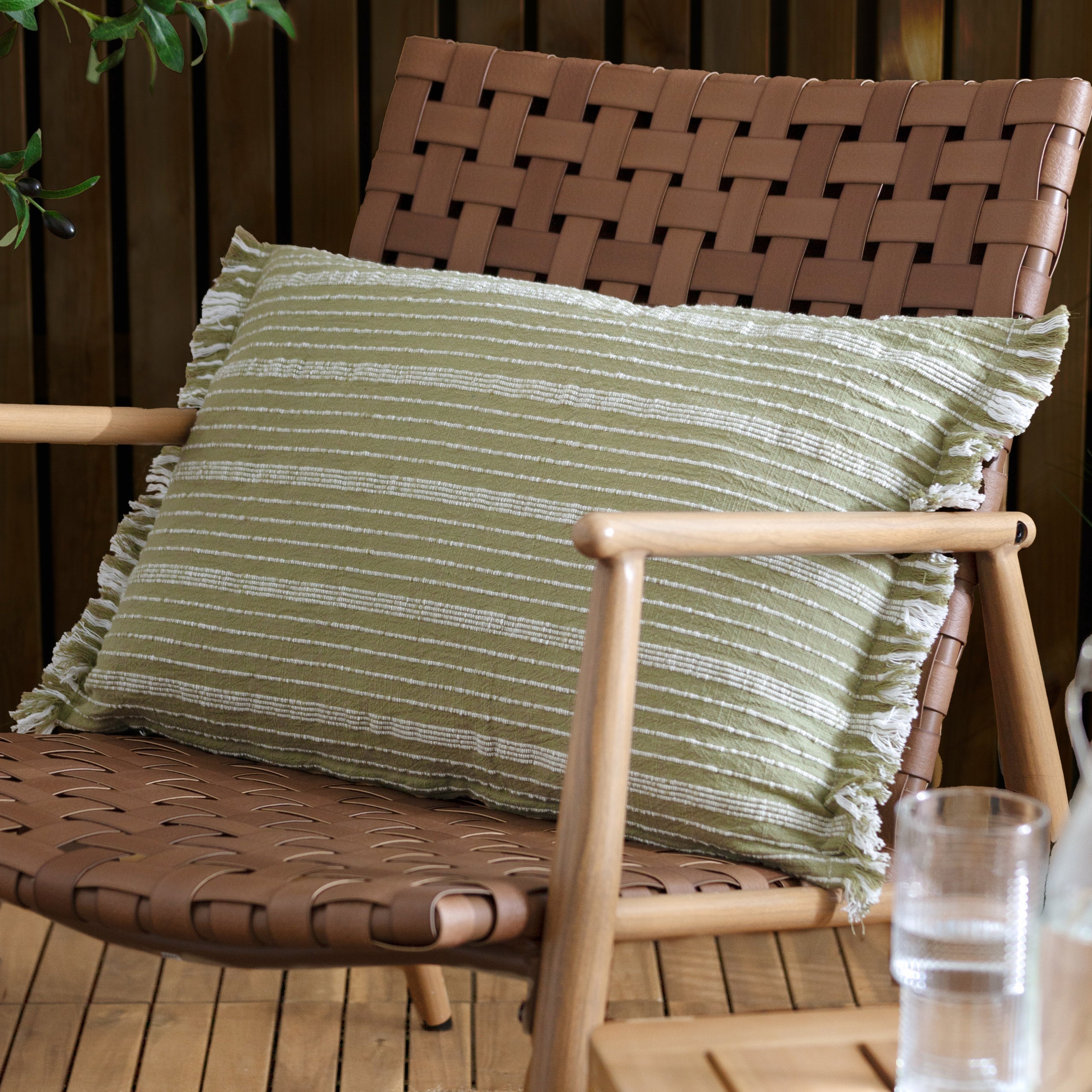 Tide Textured Stripe Outdoor Cushion