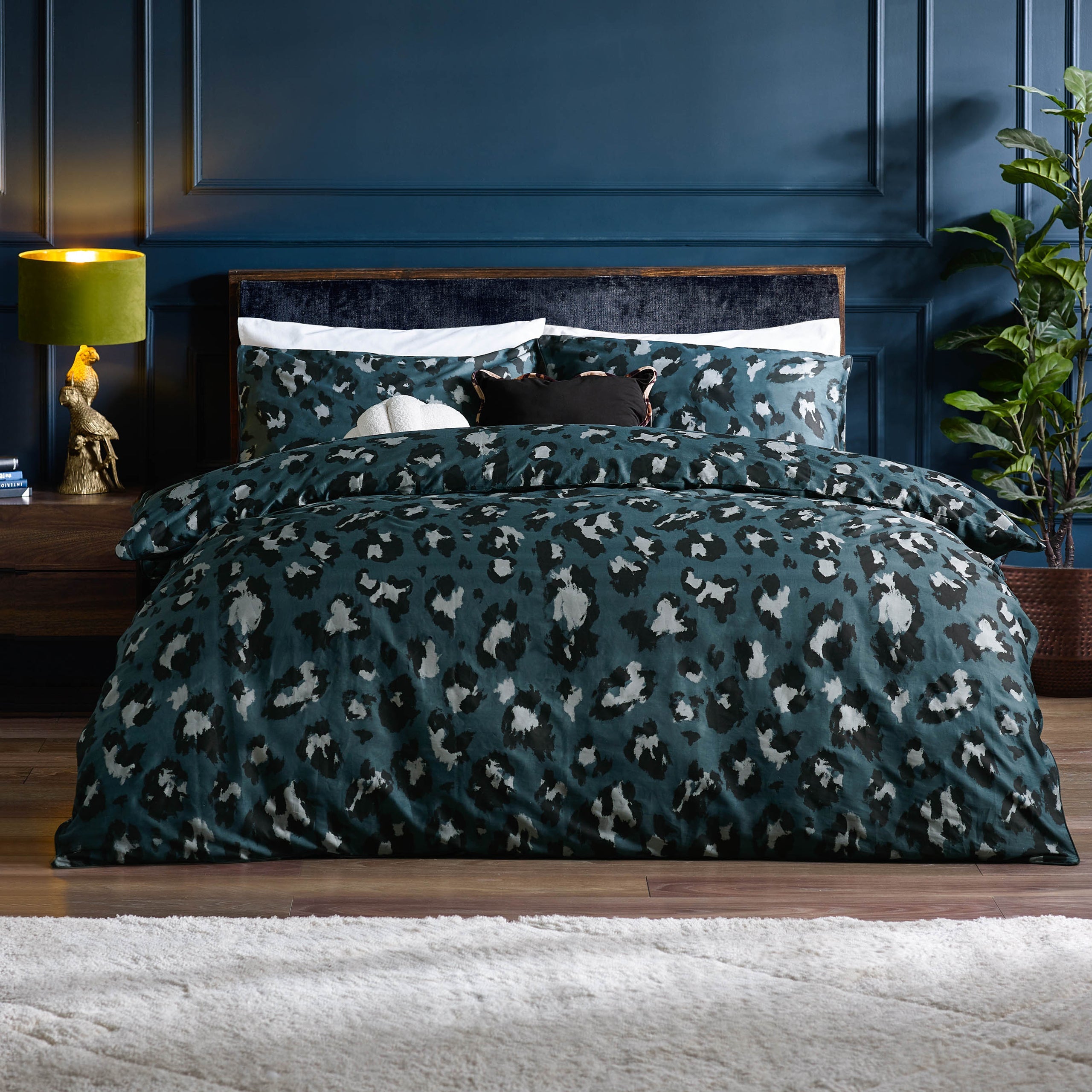 True Leopard Printed Duvet Cover Set