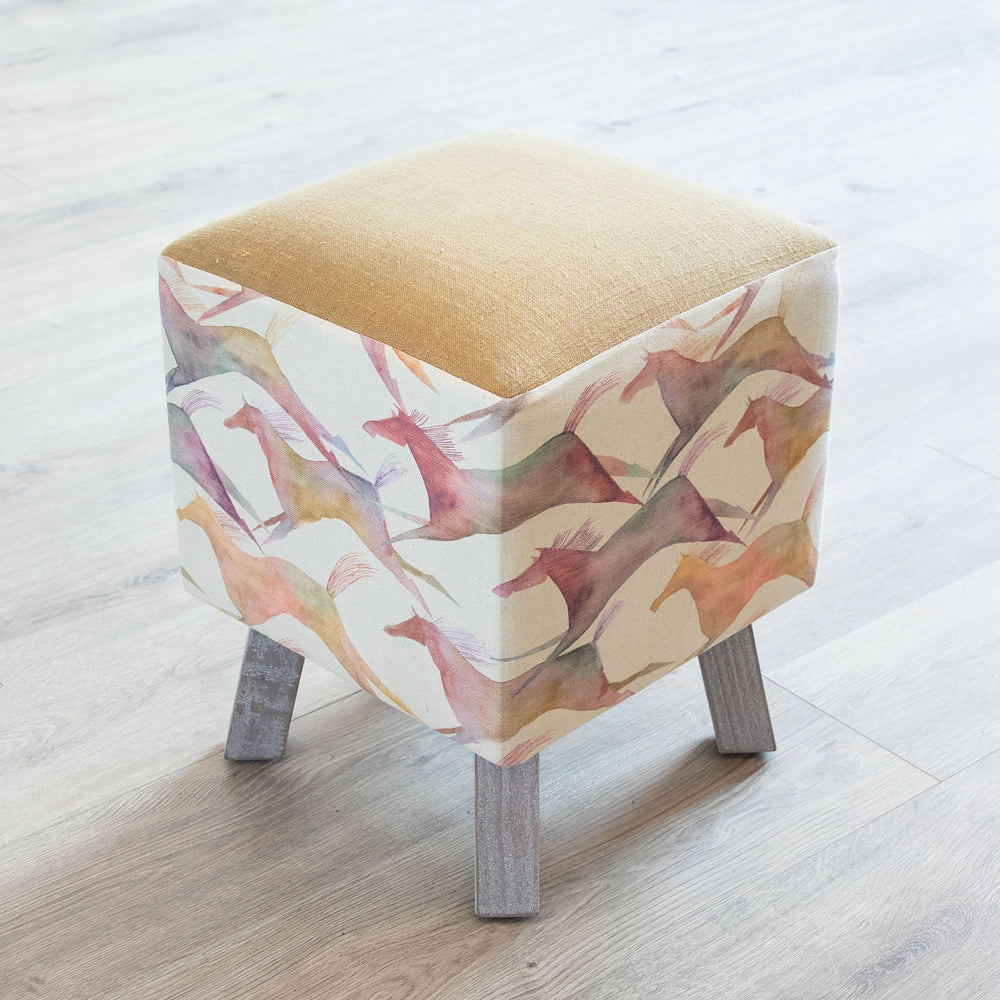 Dakota Printed Toby Footstool