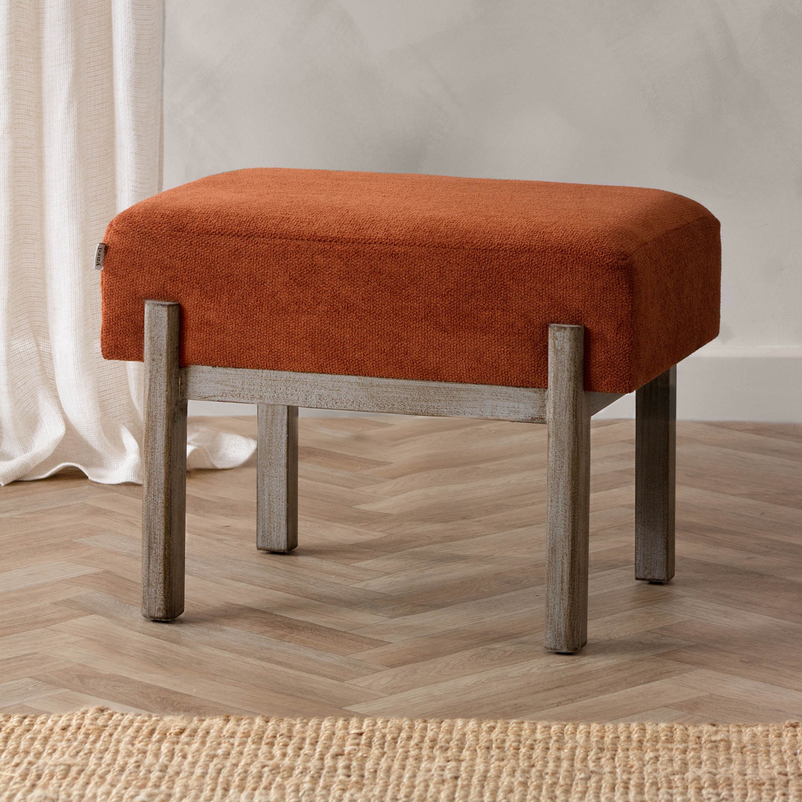 Trenton Wooden Footstool
