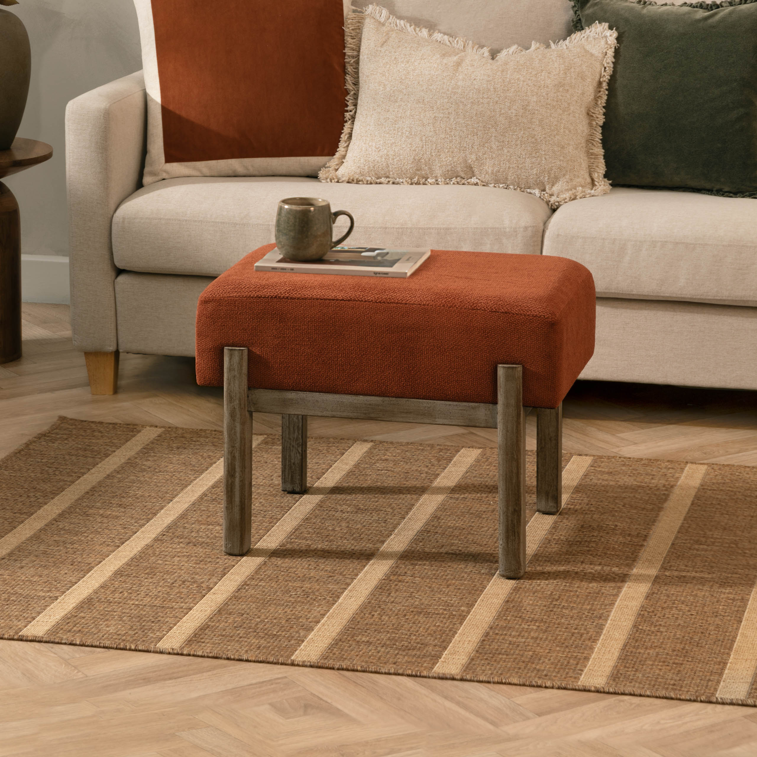 Trenton Wooden Footstool