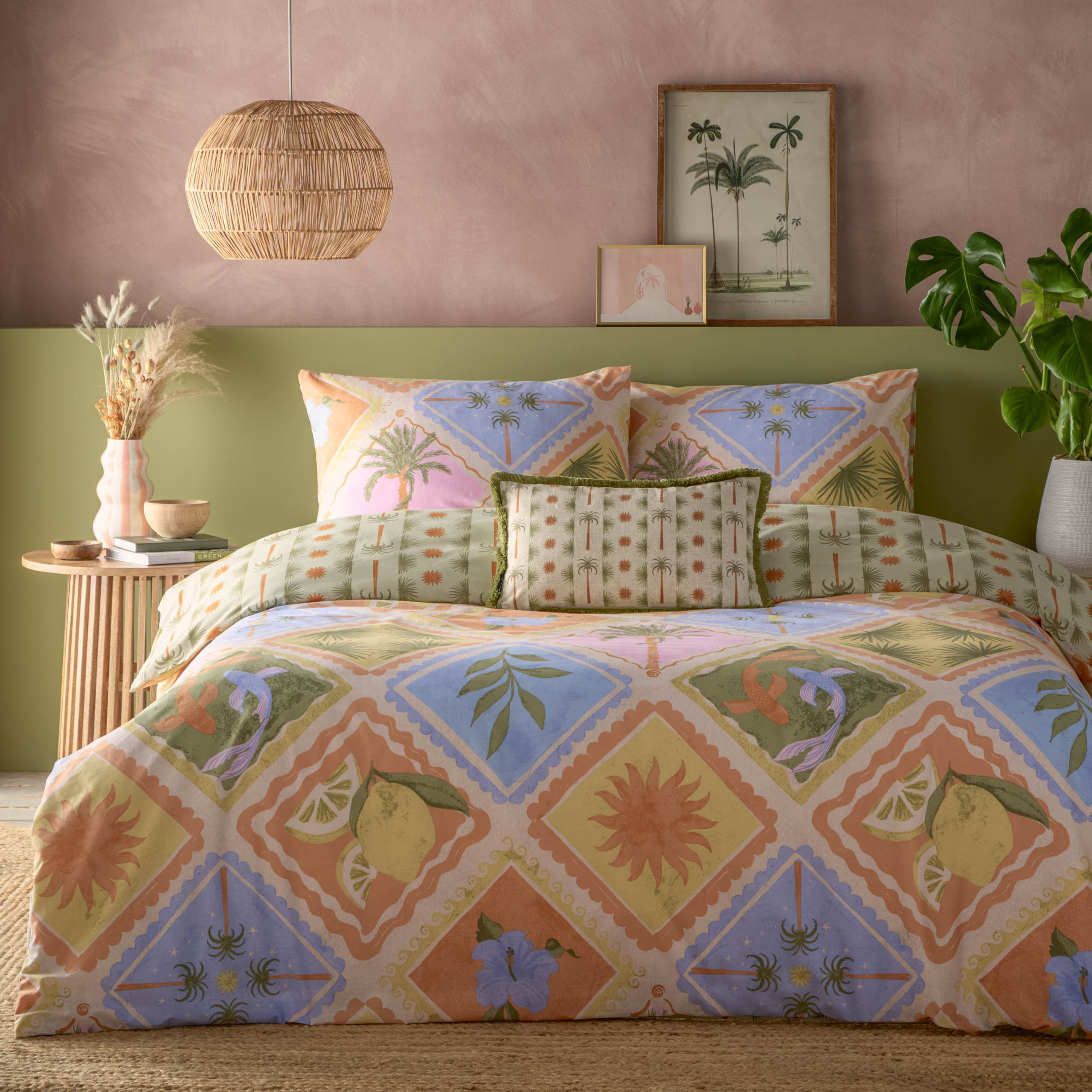 Tropicala Printed Duvet Cover Set