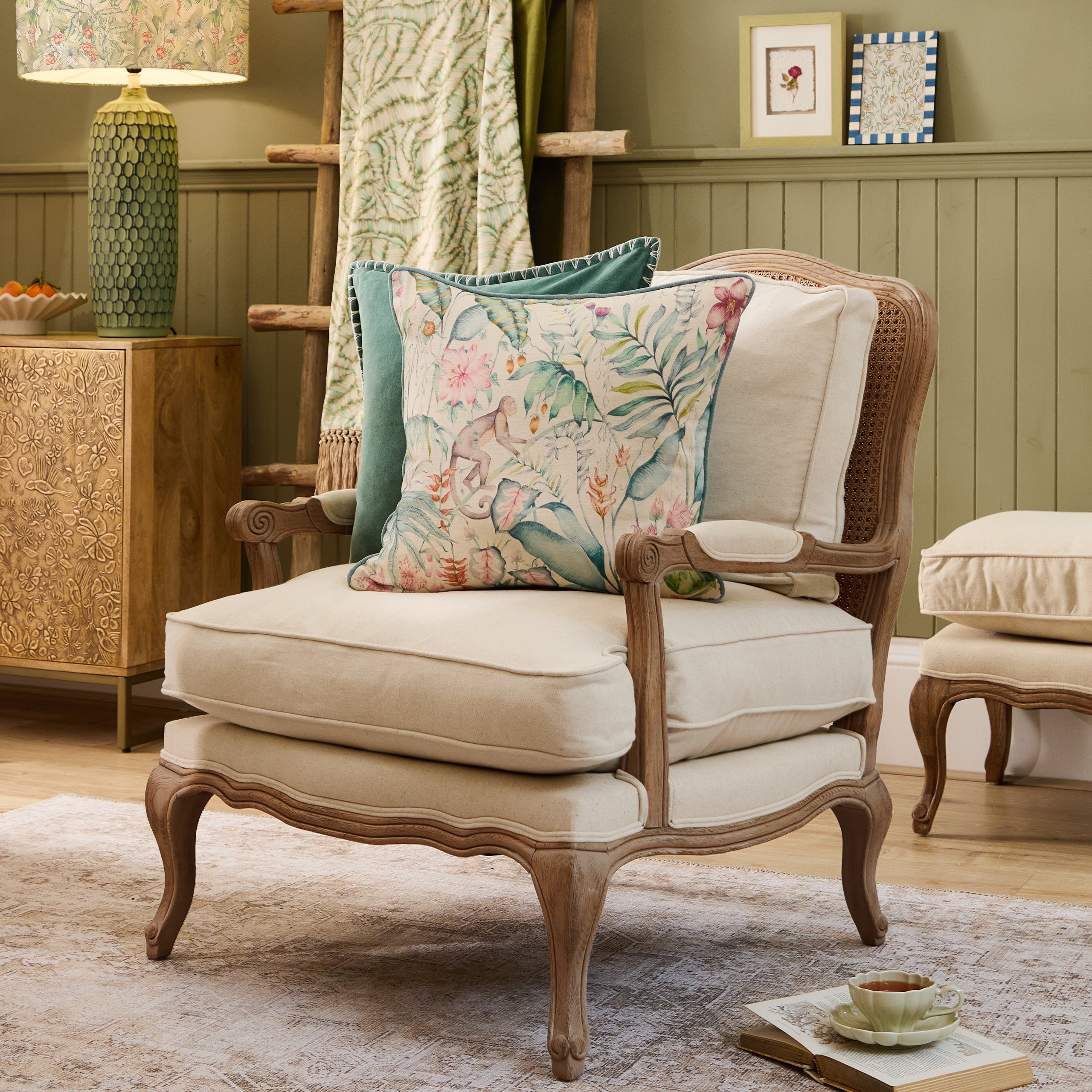 Tropical Utopia Printed Cushion