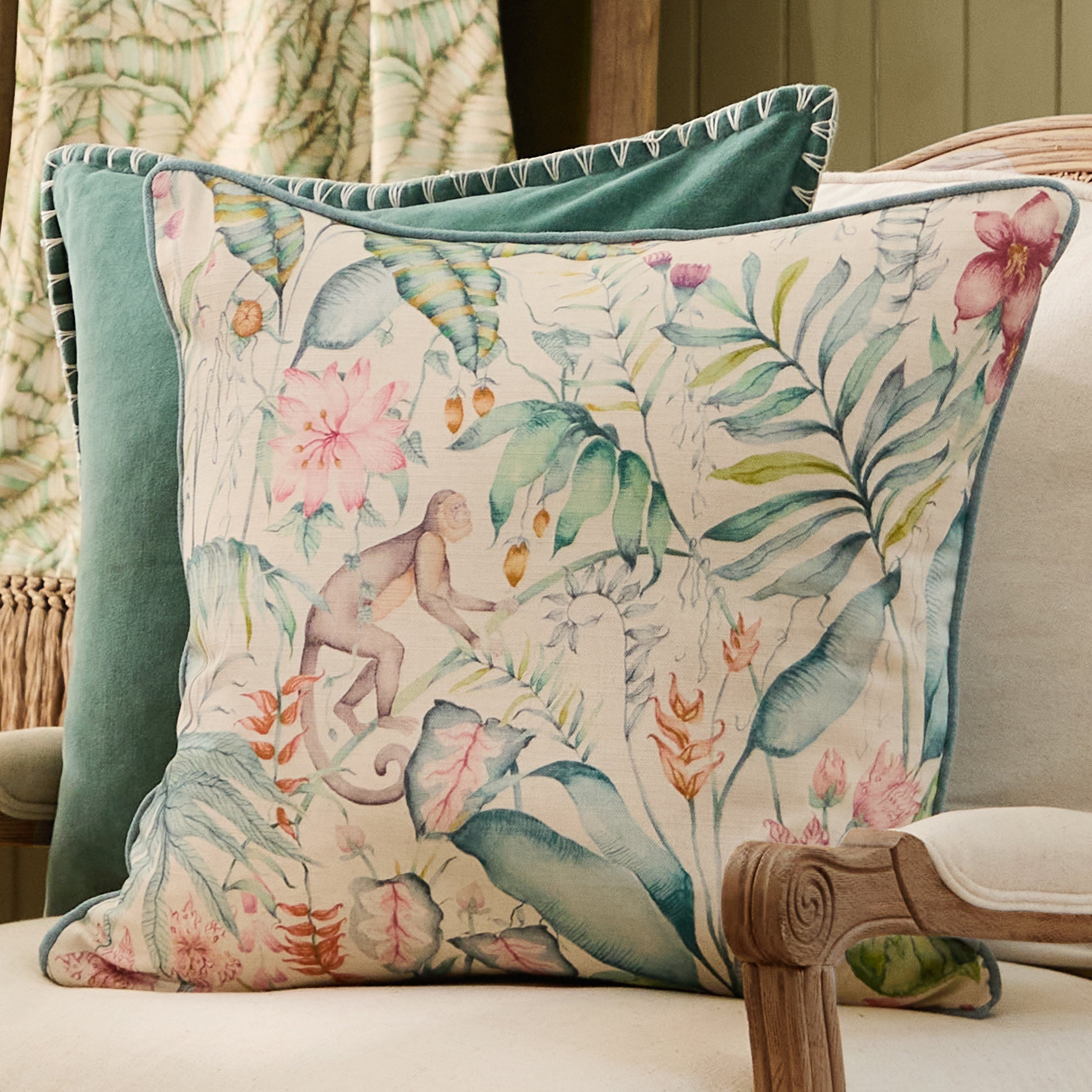 Tropical Utopia Printed Cushion
