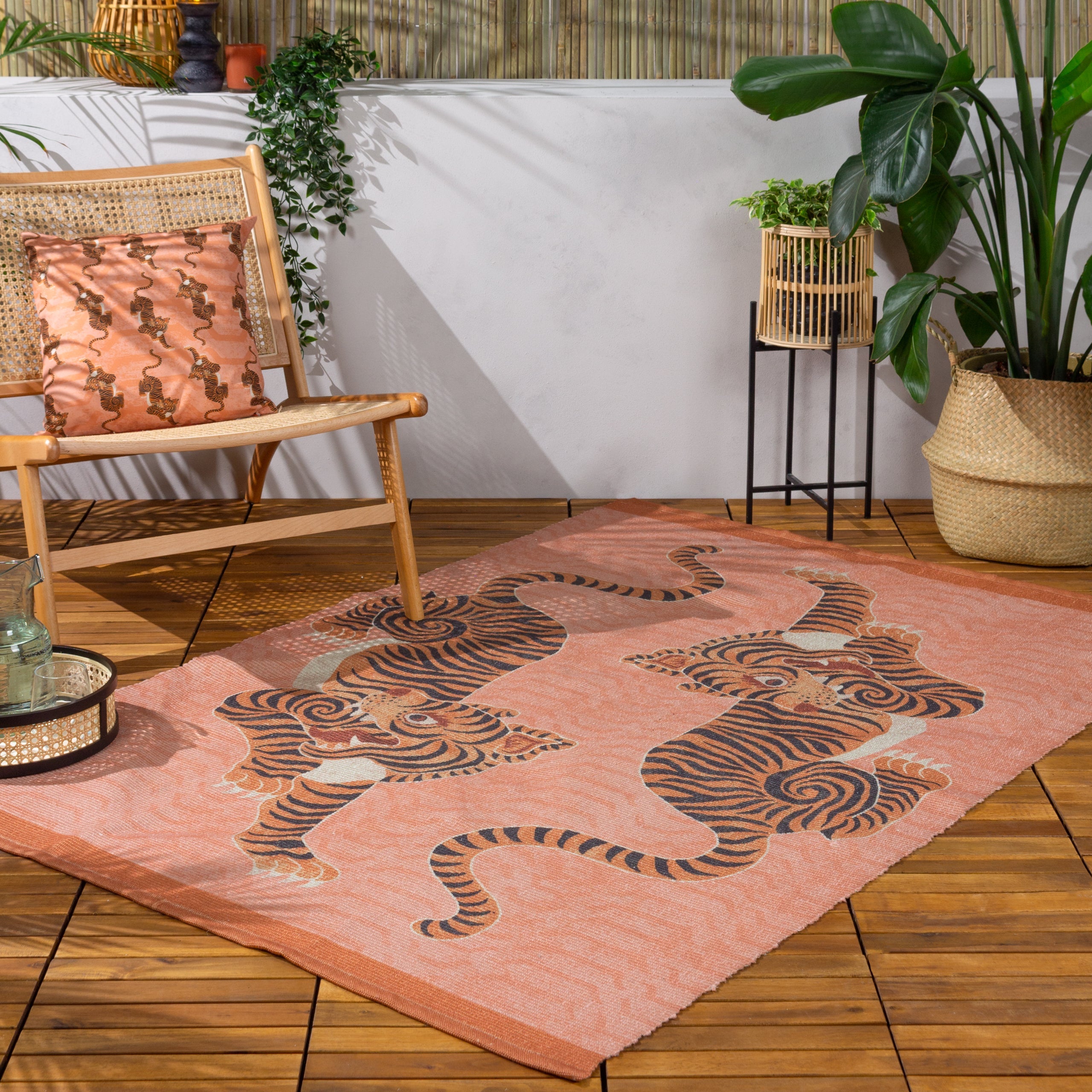 Tibetan Tiger 120x170cm Outdoor Washable Rug