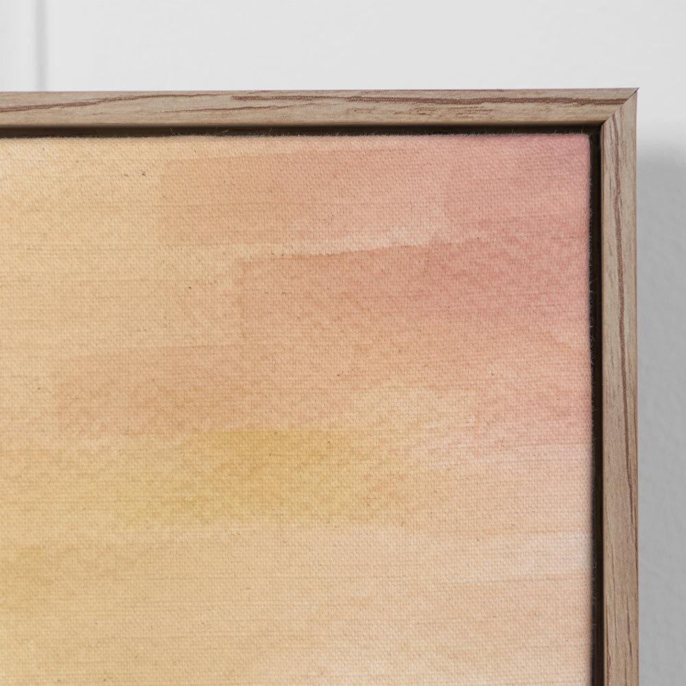 Tulla Saffron Framed Canvas