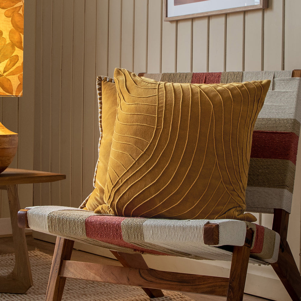 Waterfall Embroidered Cushion