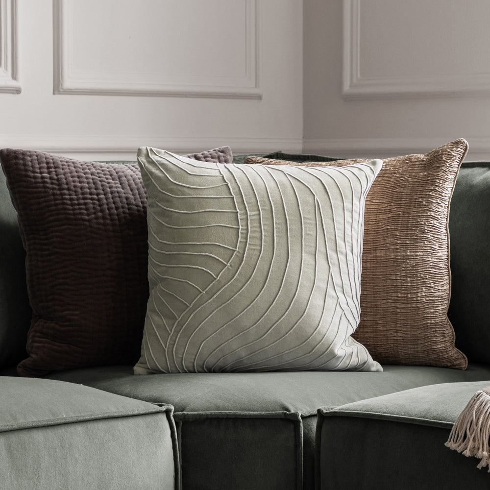 Waterfall Embroidered Cushion