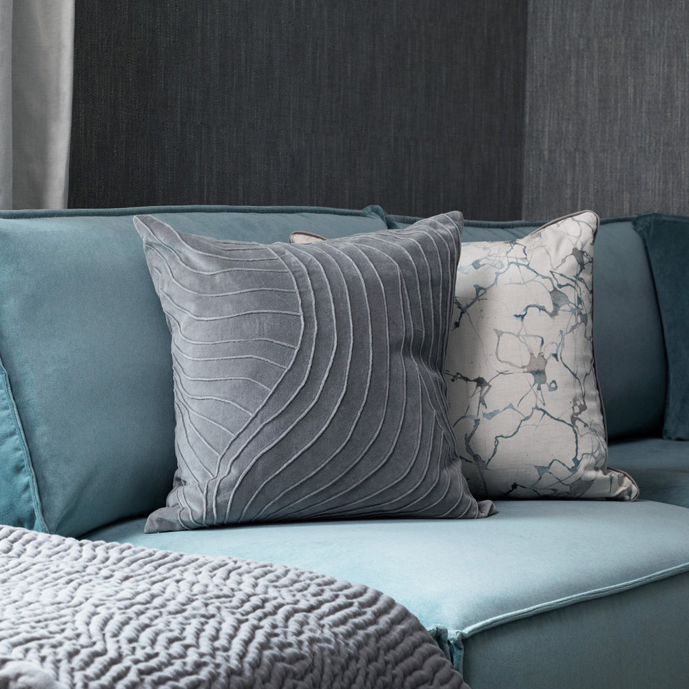 Waterfall Embroidered Cushion