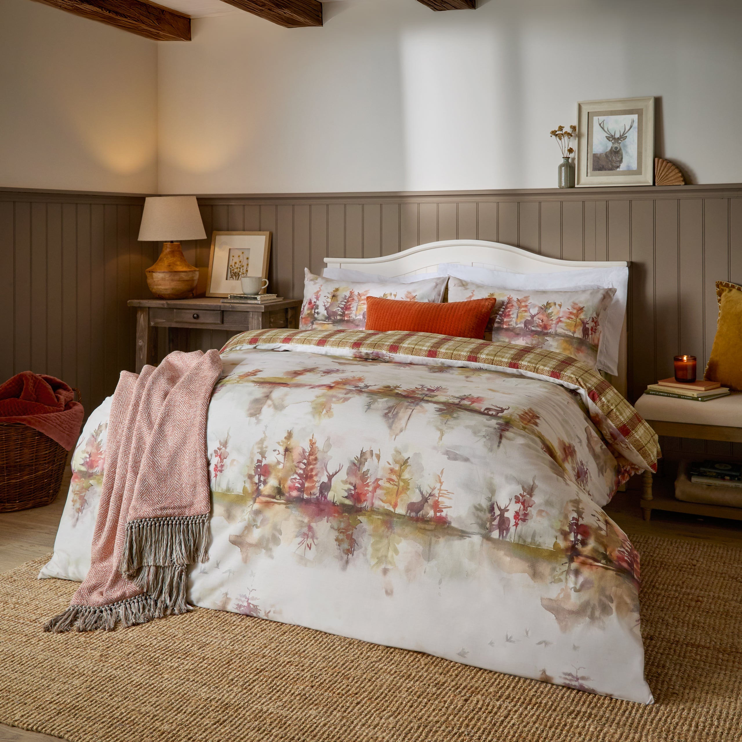 Wilderness 100% Cotton Reversible Duvet Cover Set