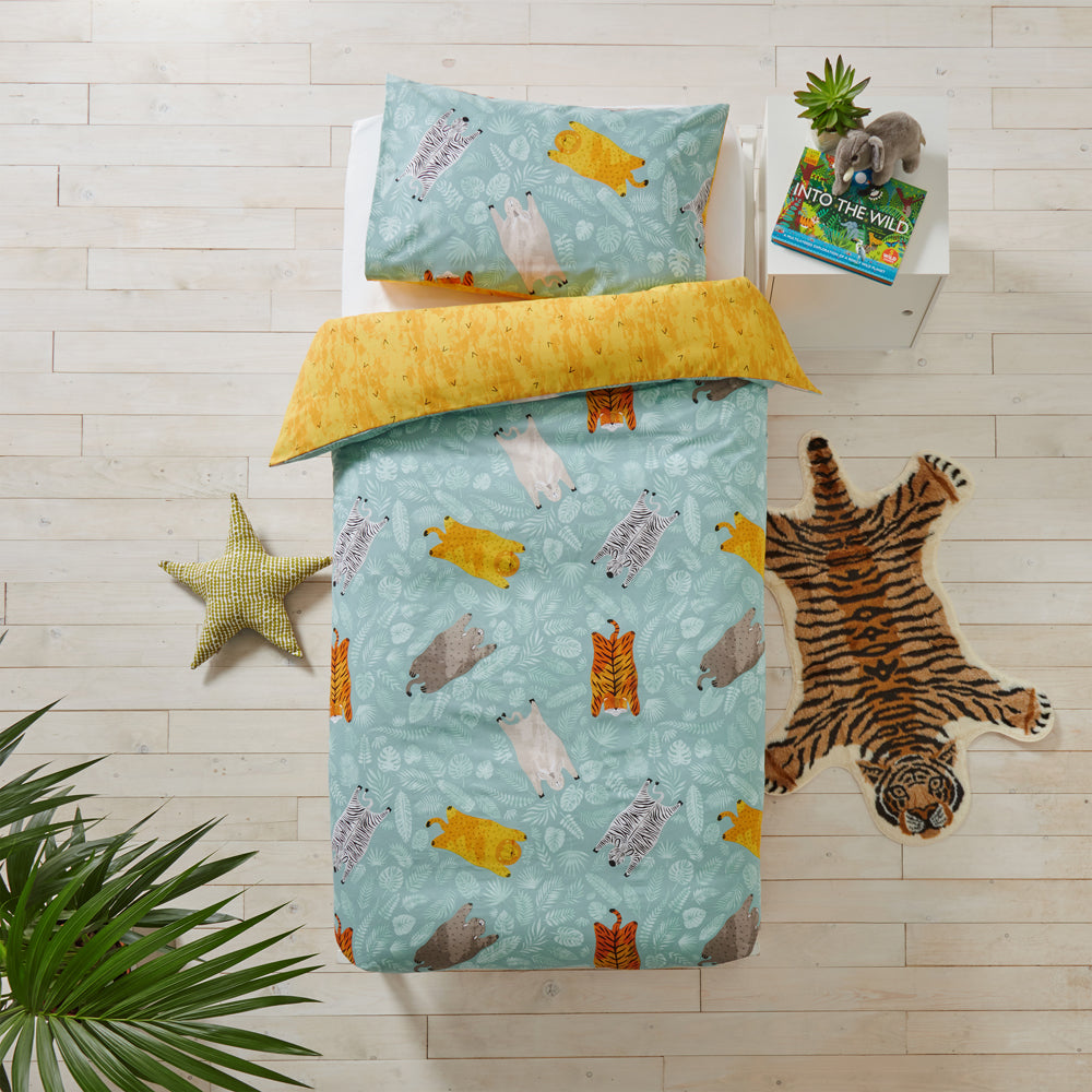 Wild Friends Kids 100% Cotton Duvet Cover Set