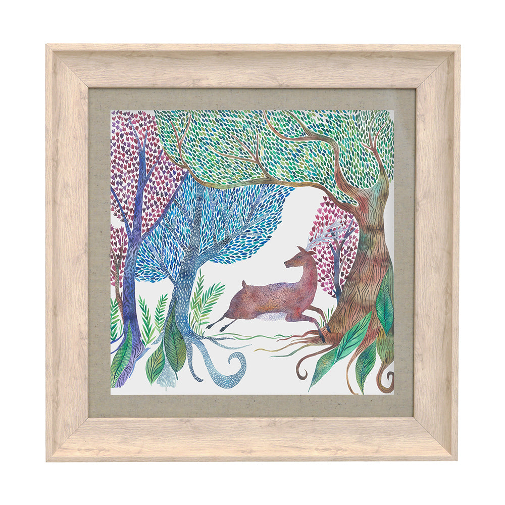 Willow Woods Framed Print