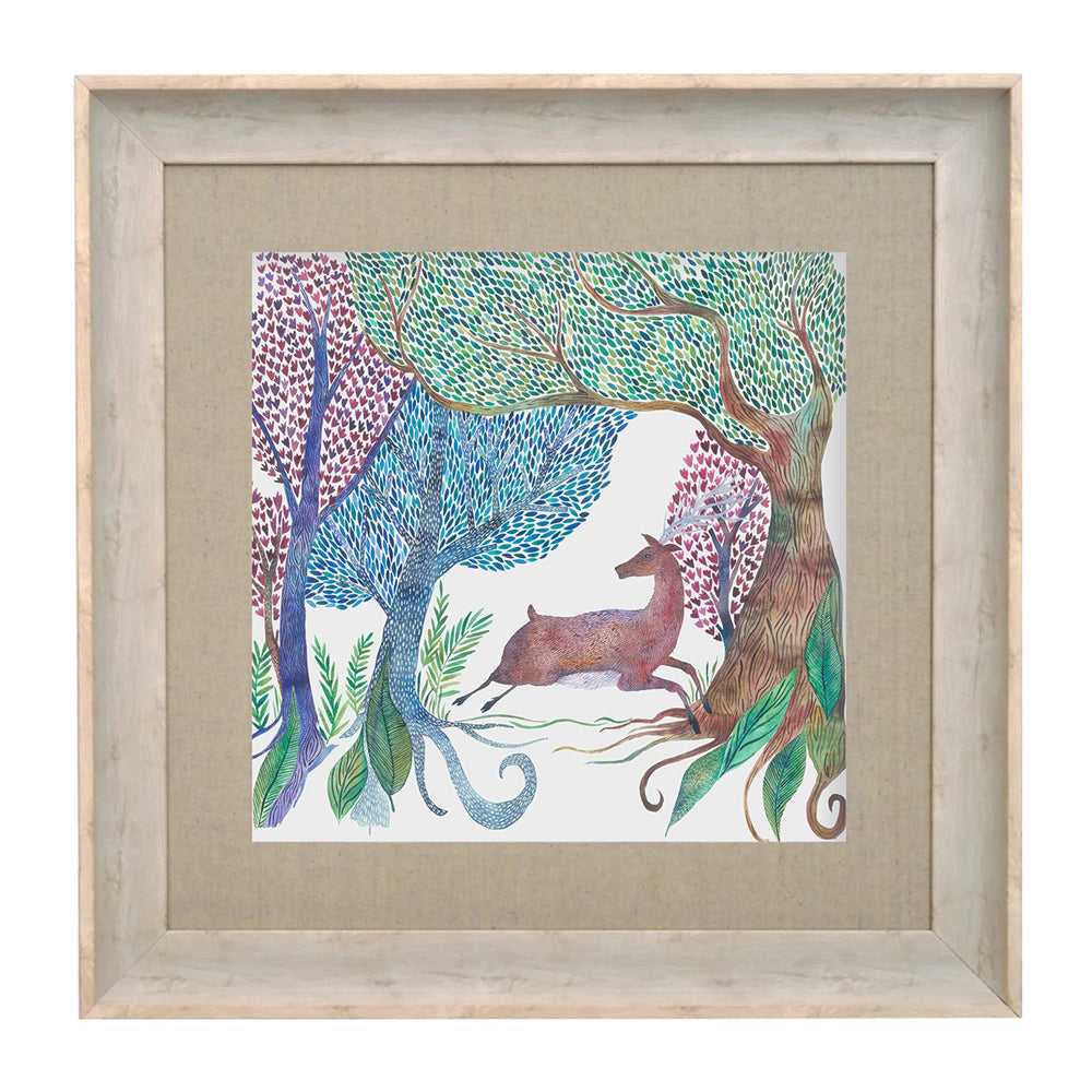 Willow Woods Framed Print
