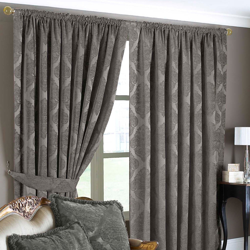 Winchester Jacquard Pencil Pleat Curtains