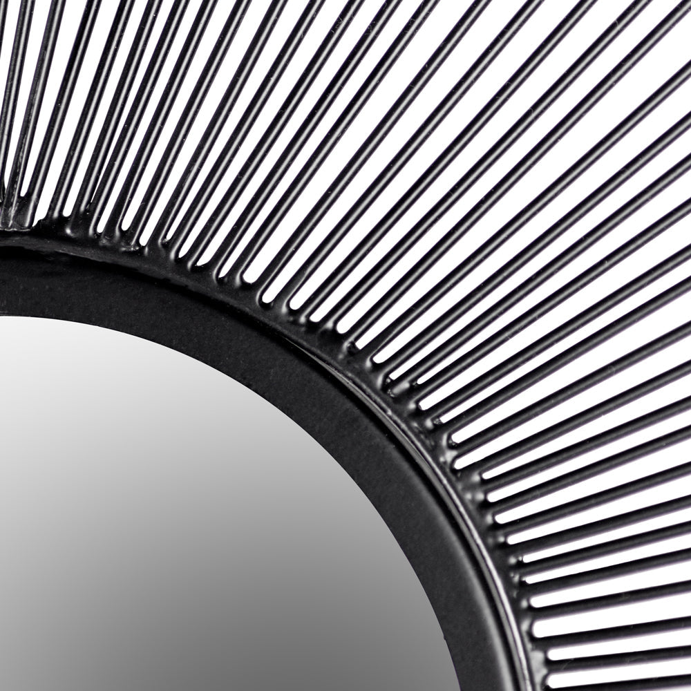 Wire Round Circular Wall Mirror