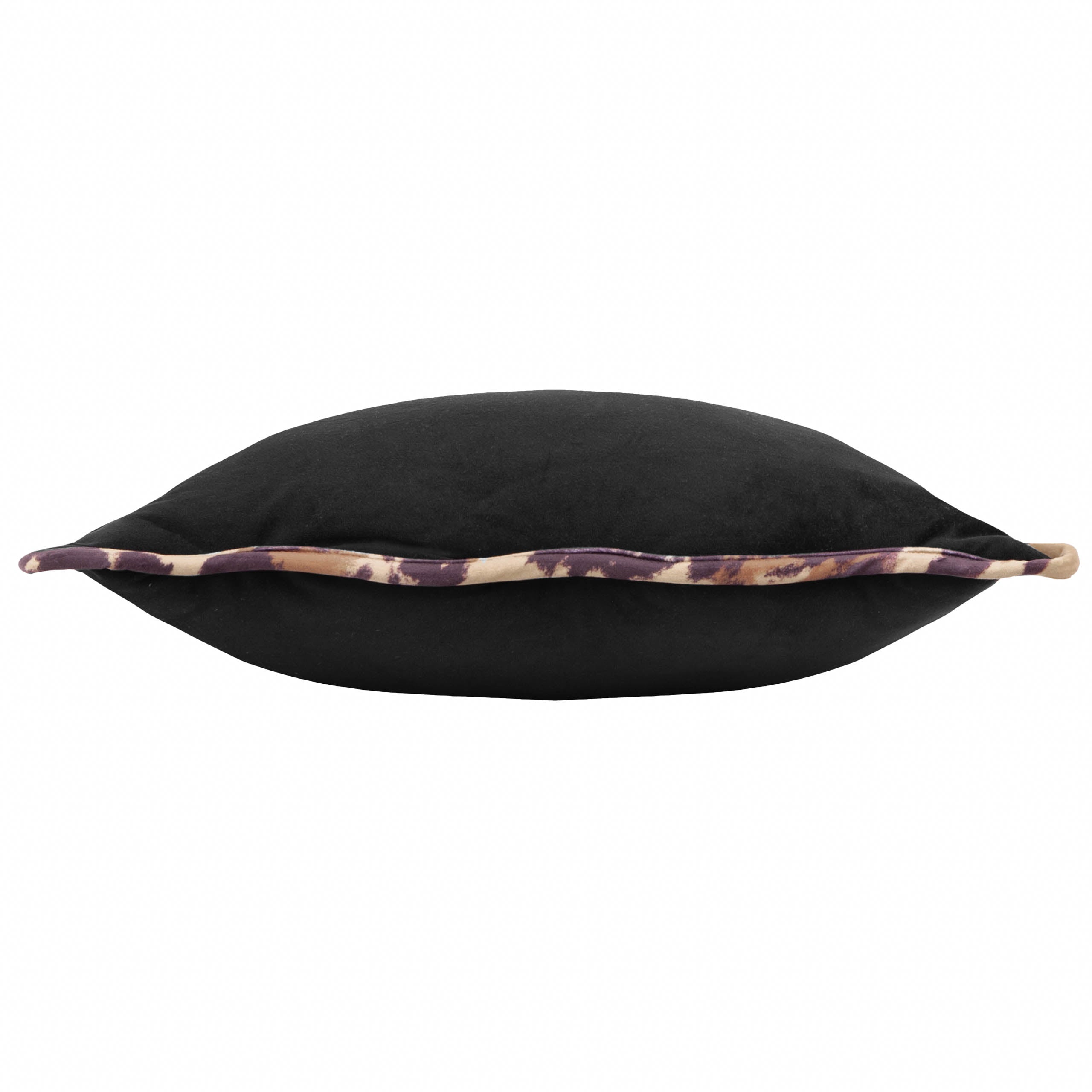 Wiggle Leopard Piped Velvet Cushion