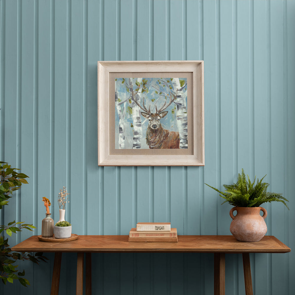 Woodland Stag Framed Print