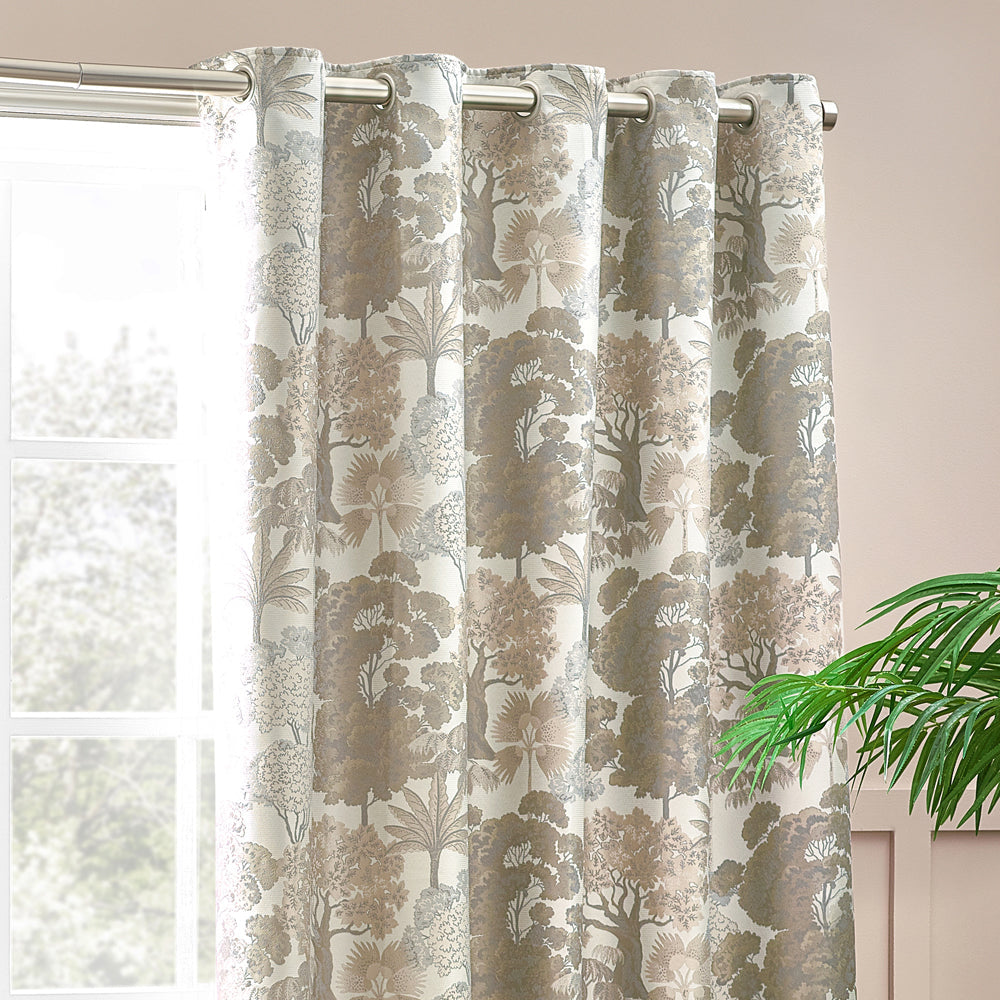 Woodlands Room Darkening Eyelet Curtains