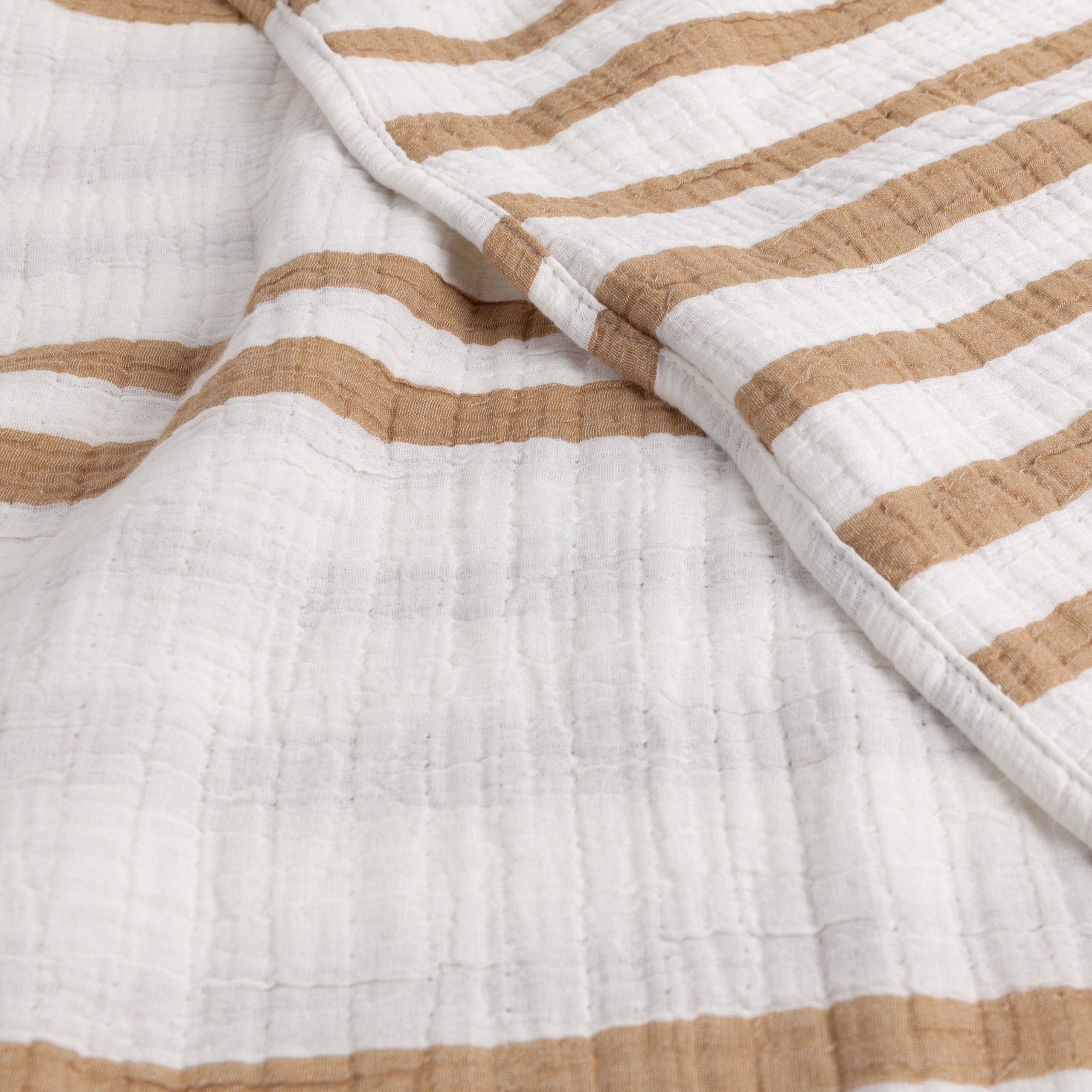 Woven Stripe 100% Cotton Bedspread