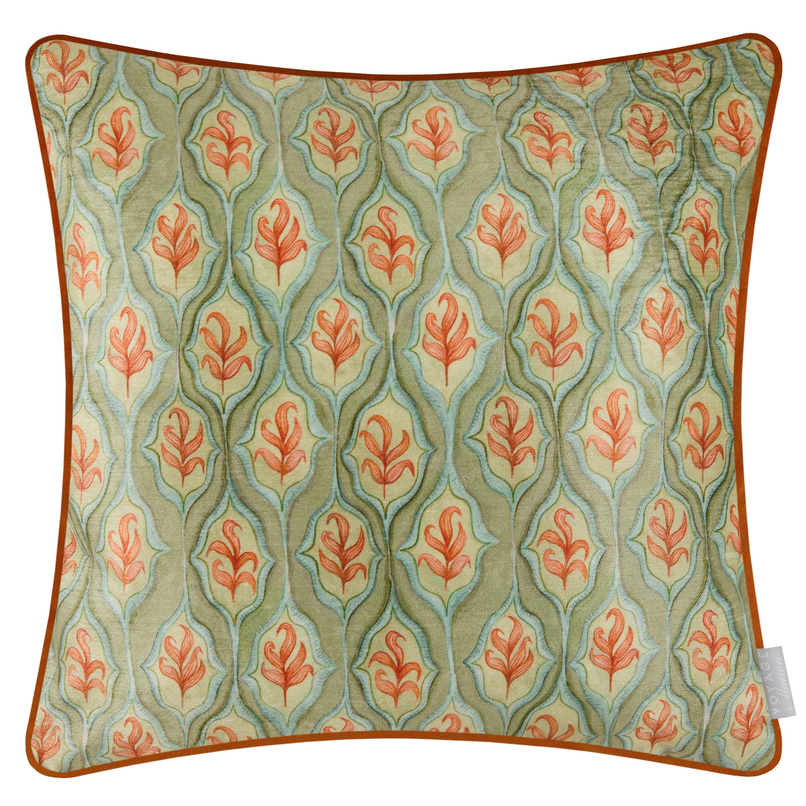 Zephyr Printed Velvet Cushion