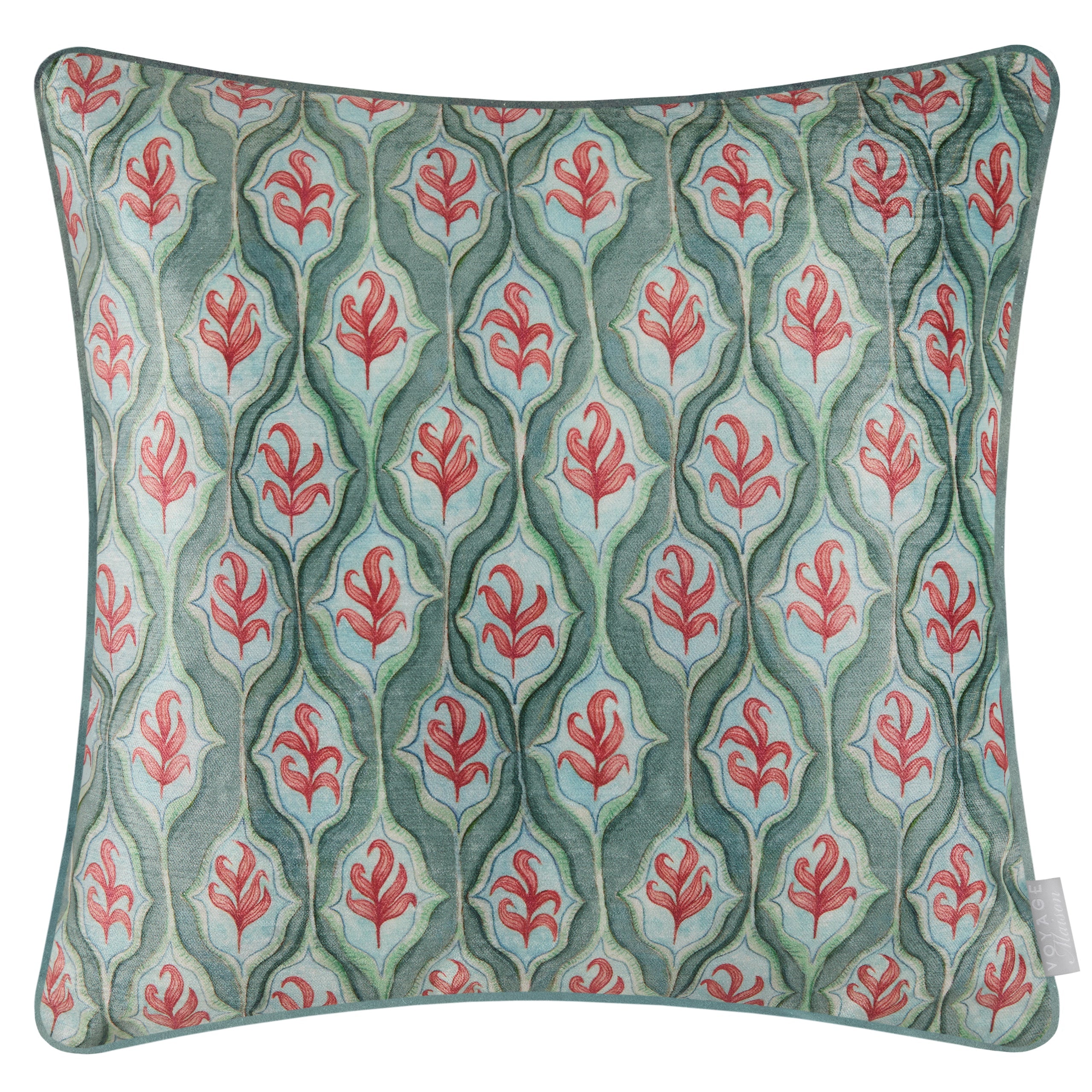 Zephyr Printed Velvet Cushion