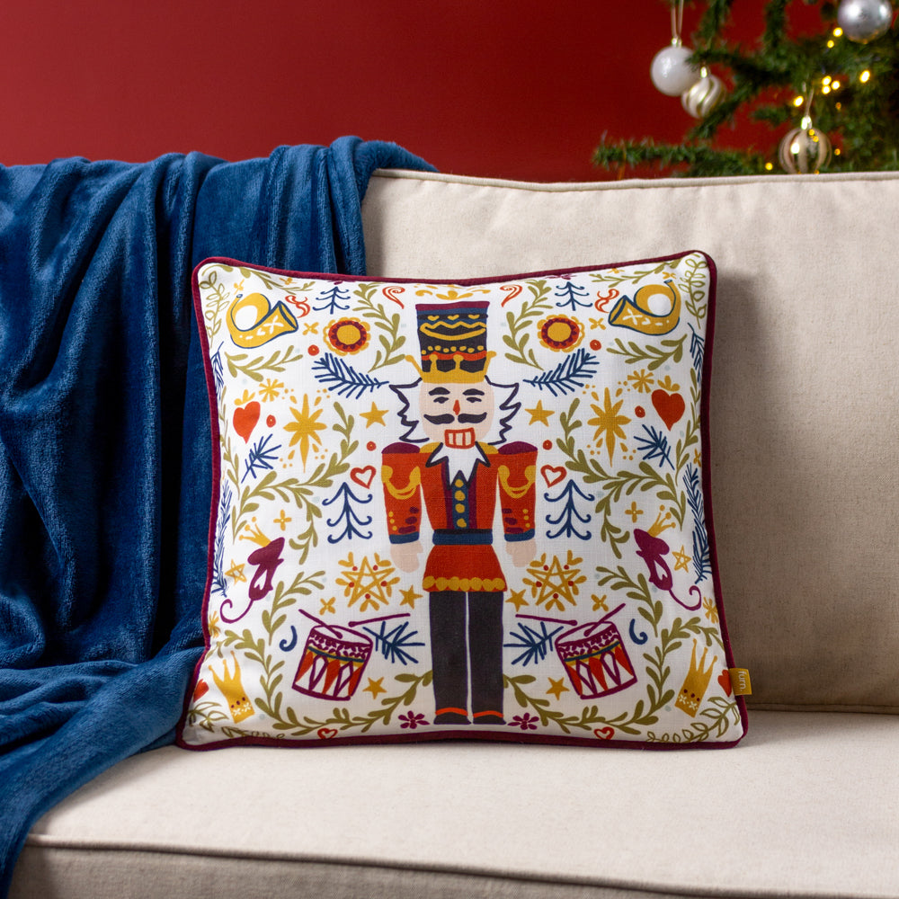Nutcracker Christmas Cushion