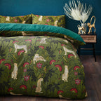 Tropica Cheetah Botanical Duvet Cover Set